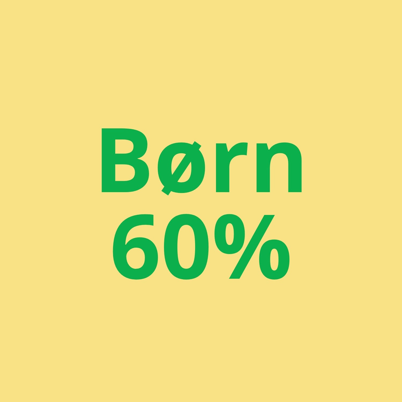 Børnetøj udsalg 60%