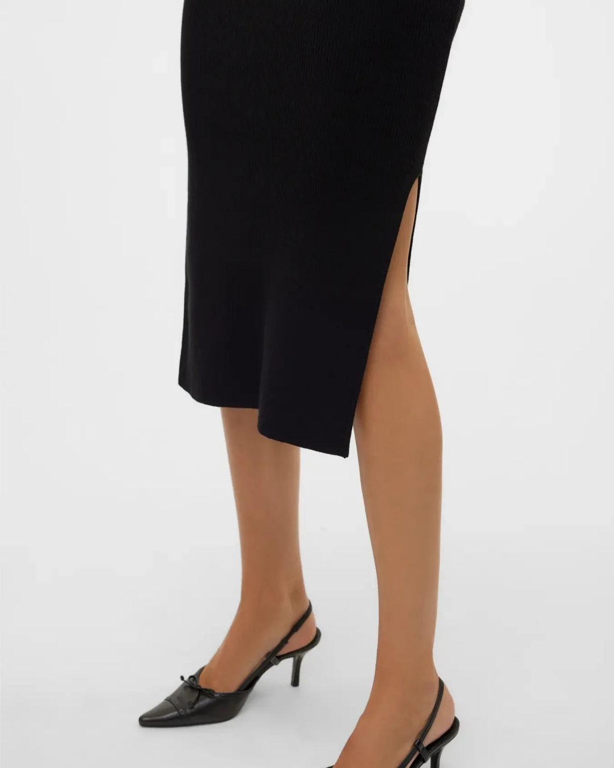 Sort - Vero Moda - strik rib kjole - 10312368