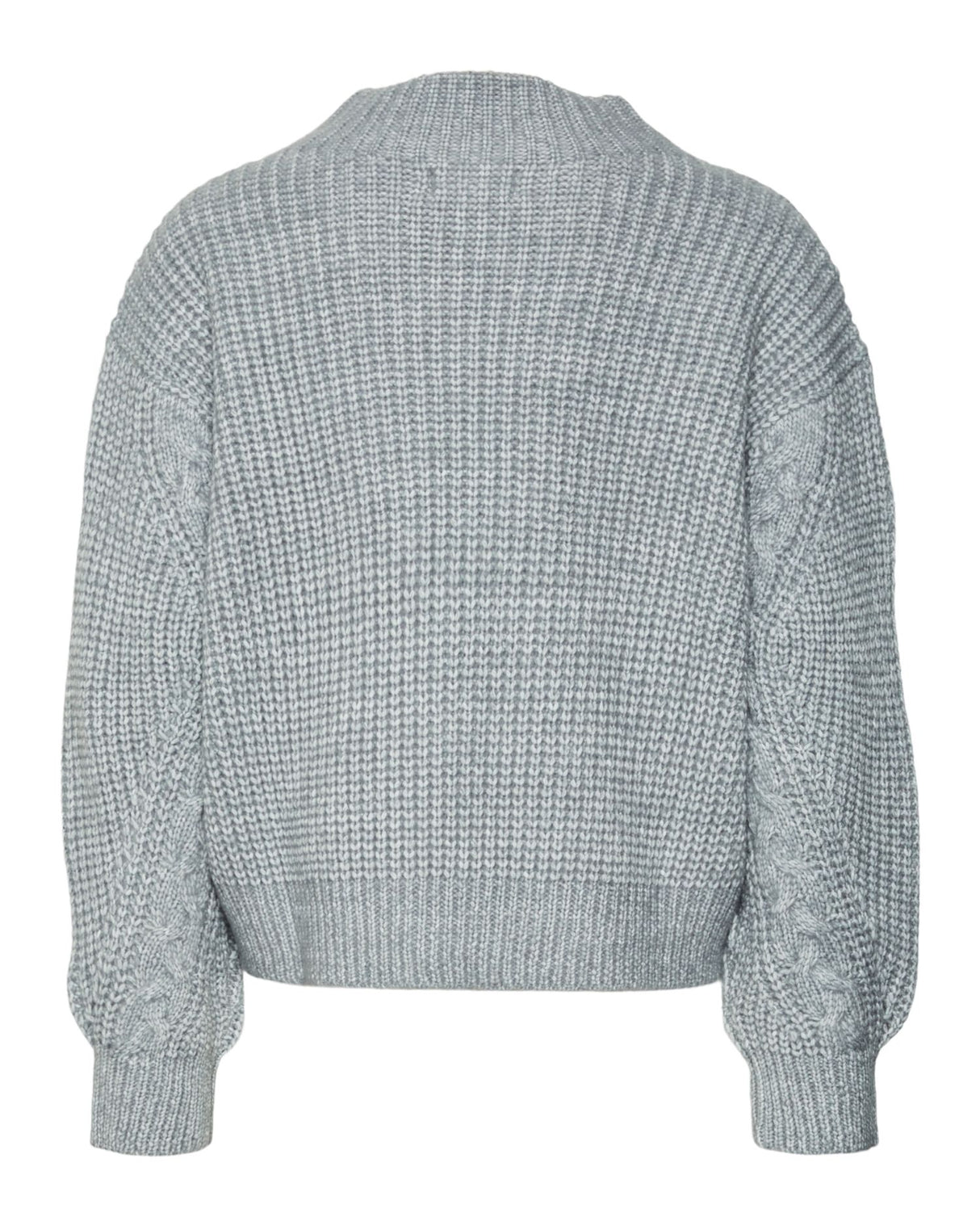 Grå - Light Grey Melange - Name it - Strik - 10315603