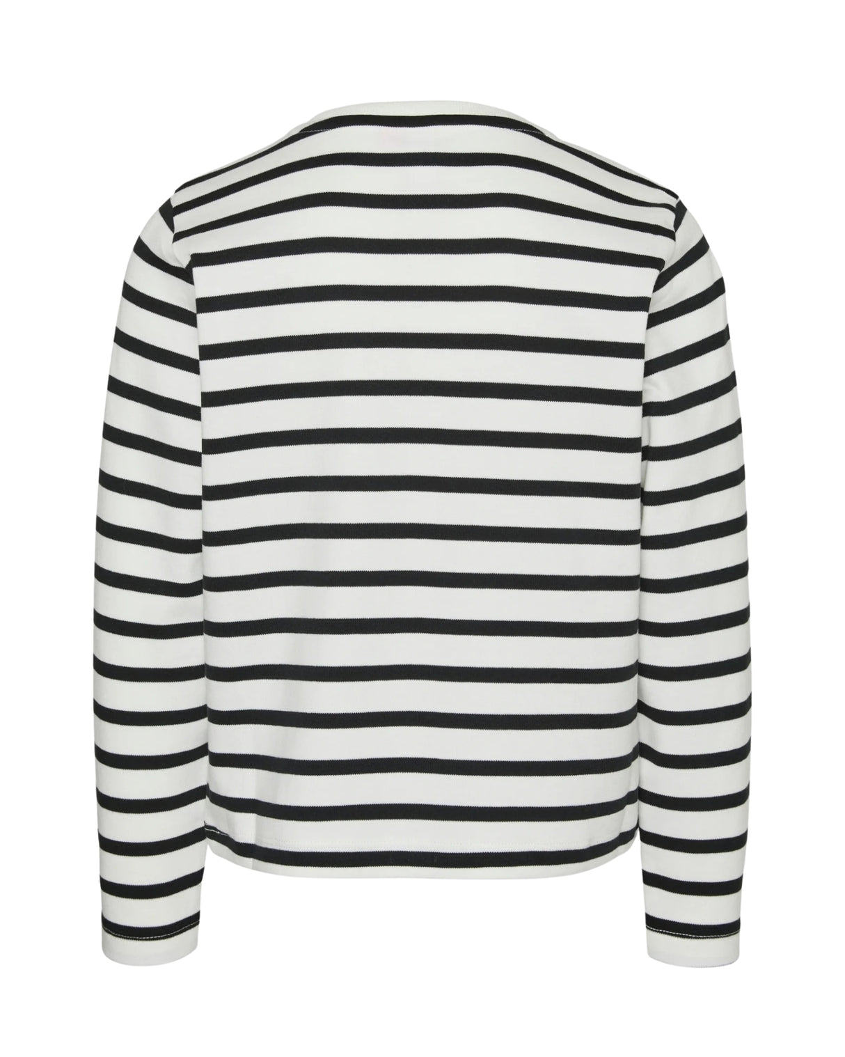 Hvid - Snow white-Black - Vero Moda - Bluse - 10323360