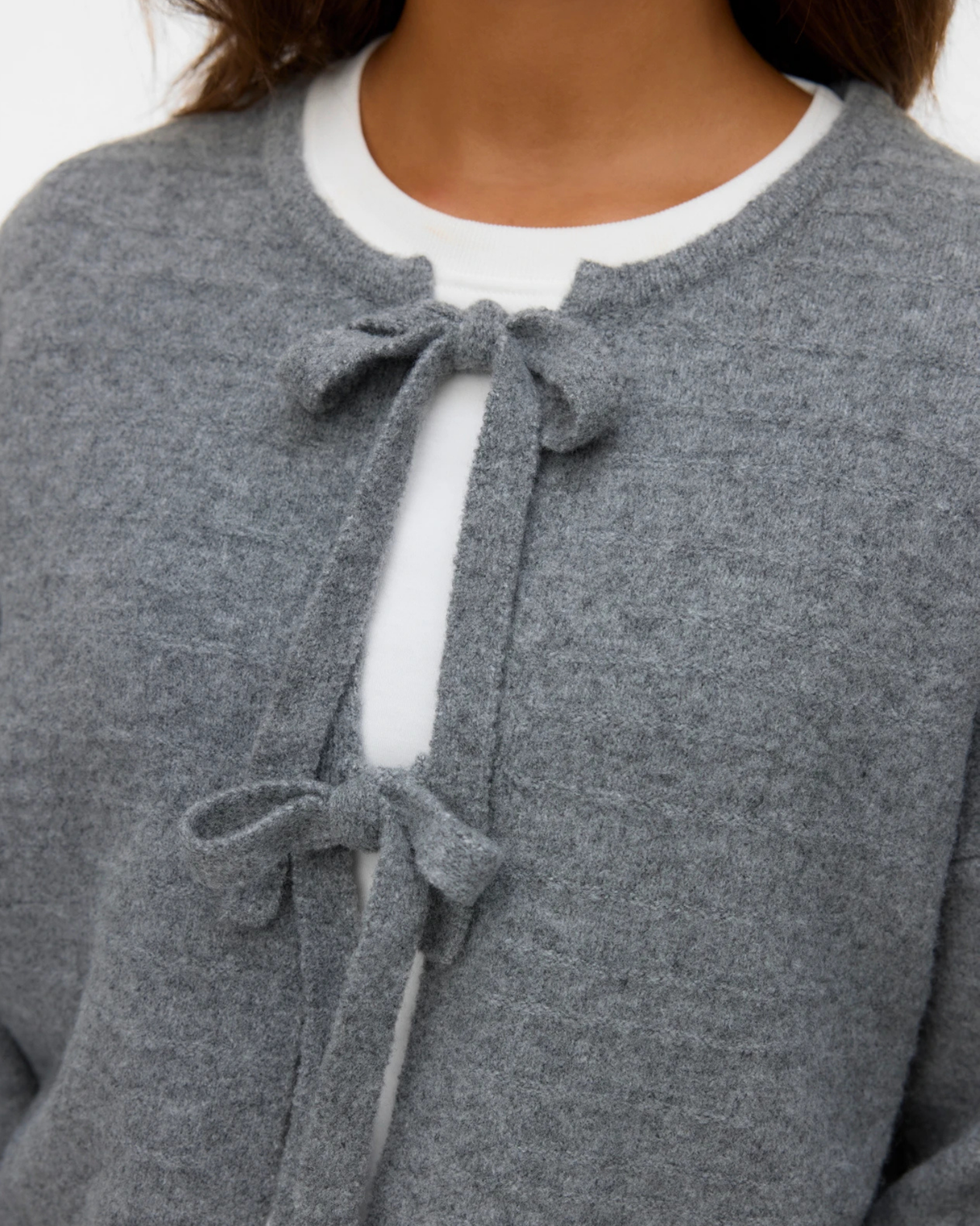 Black/White - Black - Vero moda - Knit Cardigan - 10311849