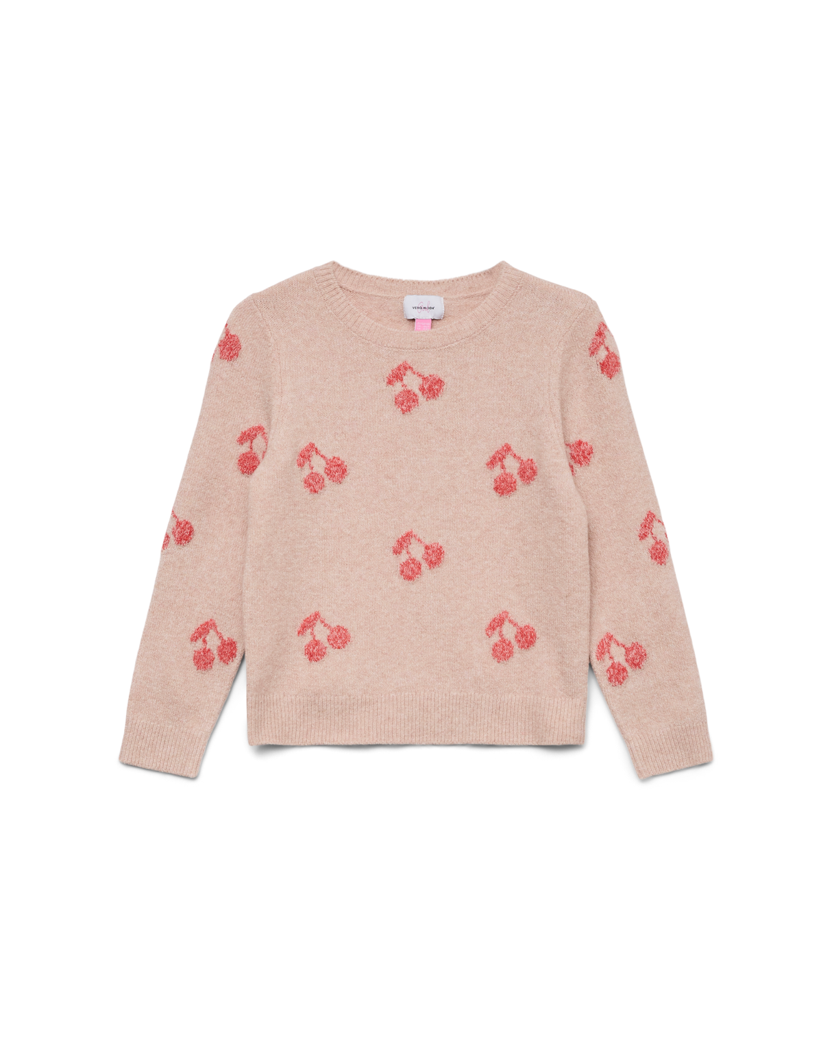 Vero Moda Birch misty rose Striktrøjemed kirsebær - 10337561