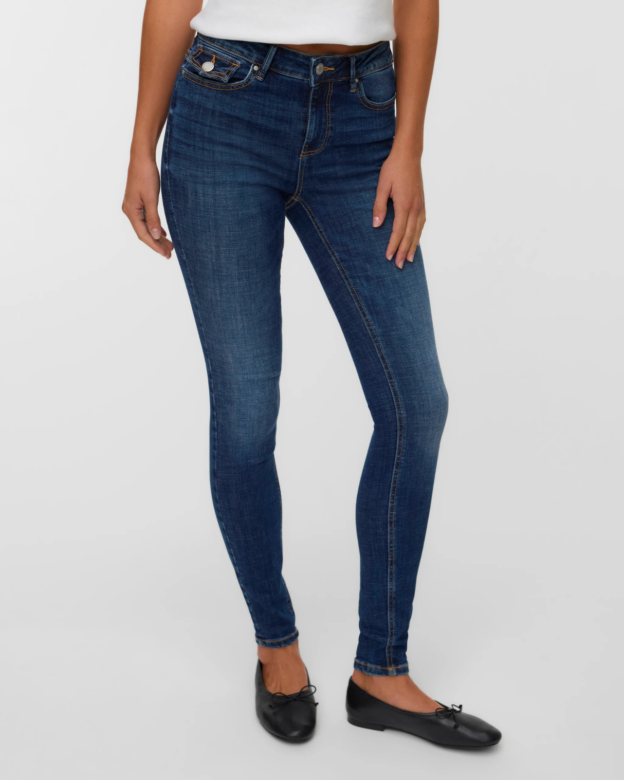Blue - Medium Blue Denim - Pieces - Jeans - 17149277