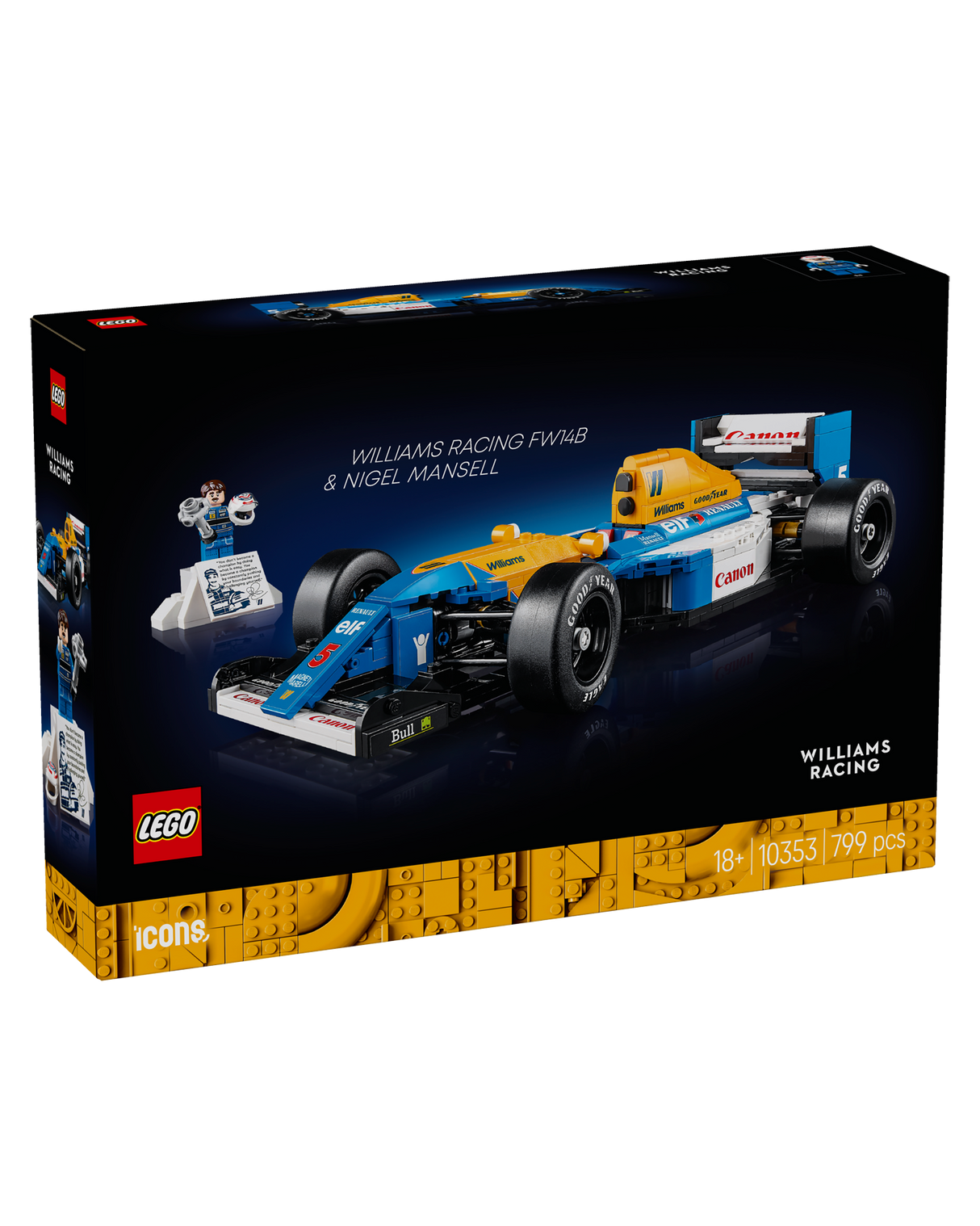 LEGO 10353 Williams Racing FW14B and Nigel Mansell - LEGO Icons
