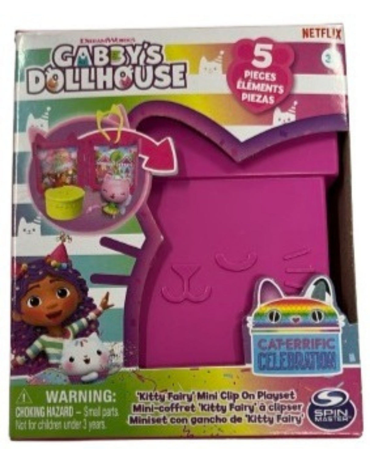 Gabby's Dollhouse Mini Clip on Playset - Pink