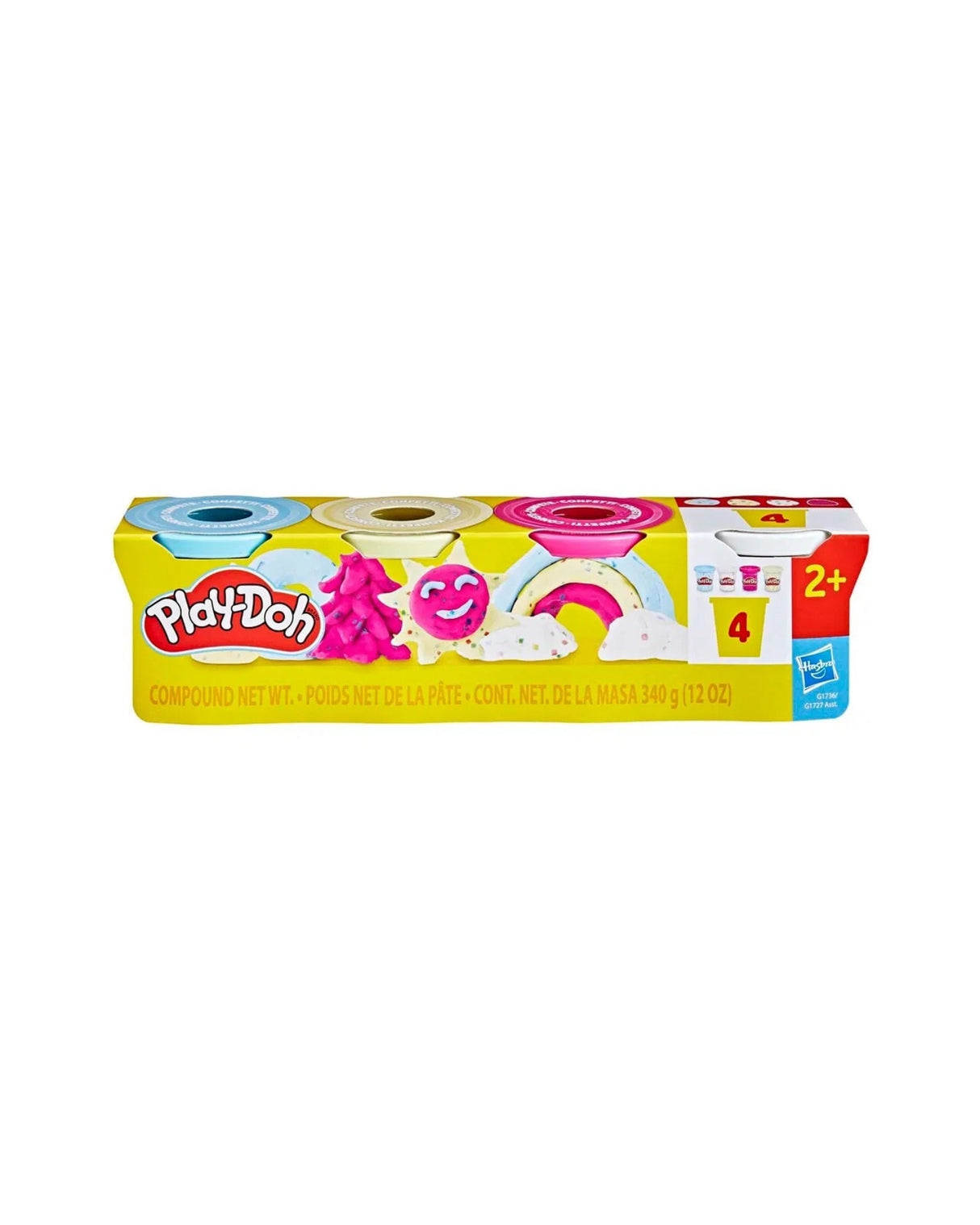 Play-Doh 4 Pack Specialty 340 g - Confetti Fun