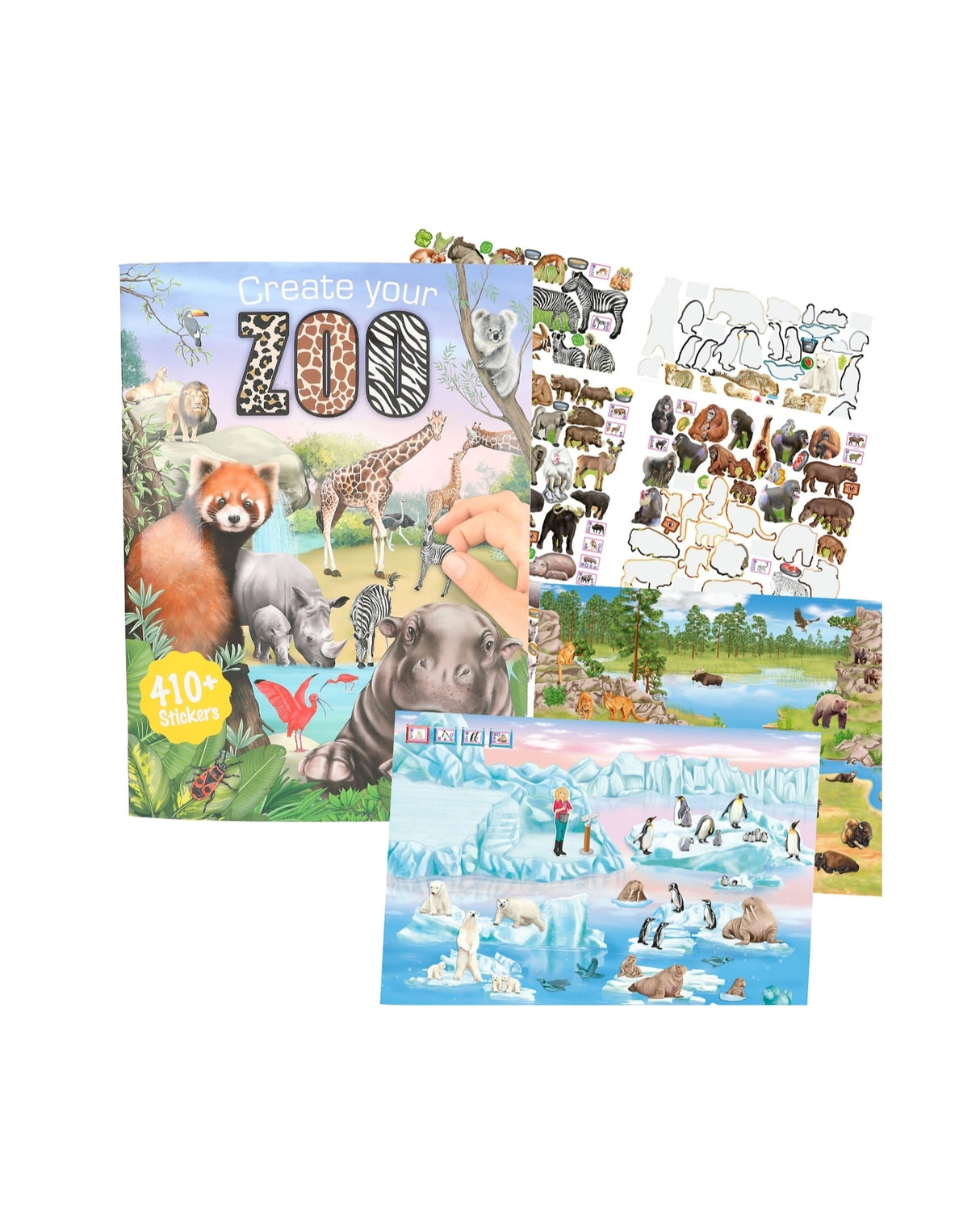 Create your Zoo Aktivitetsbog med stickers