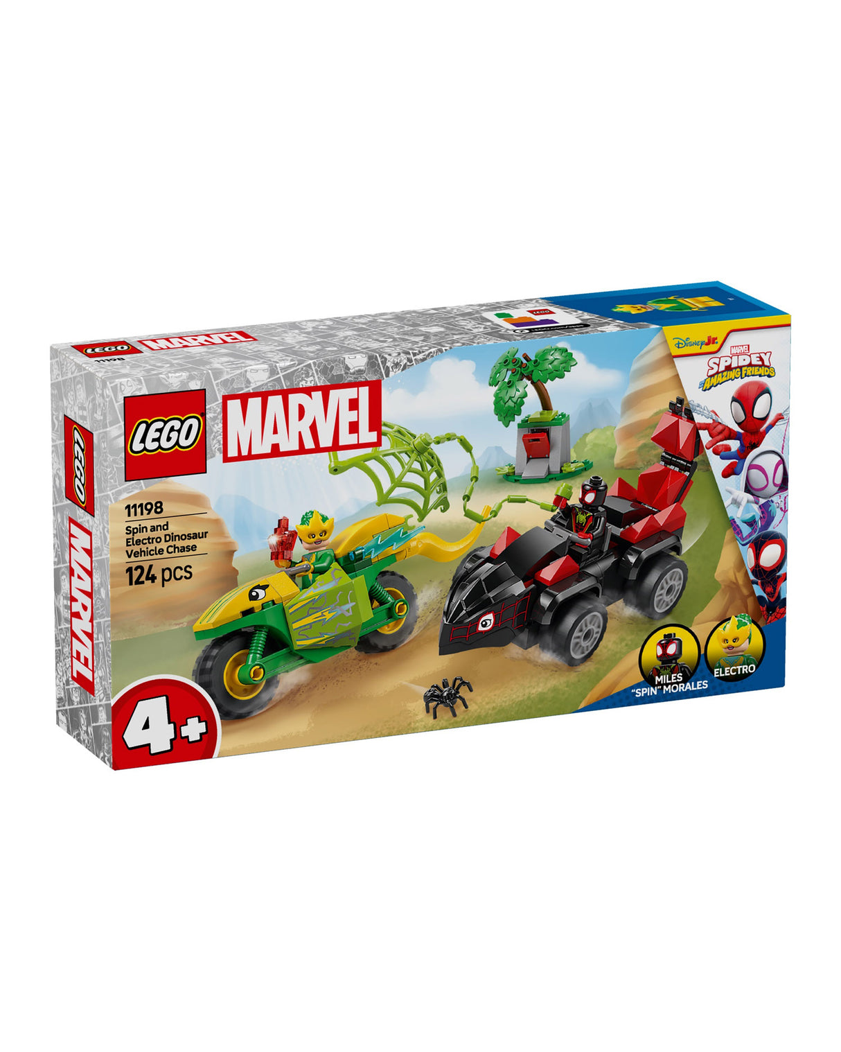 LEGO 11198 Spidey Spin og Electros jagt i dinosaurkøretøjer - Marvel