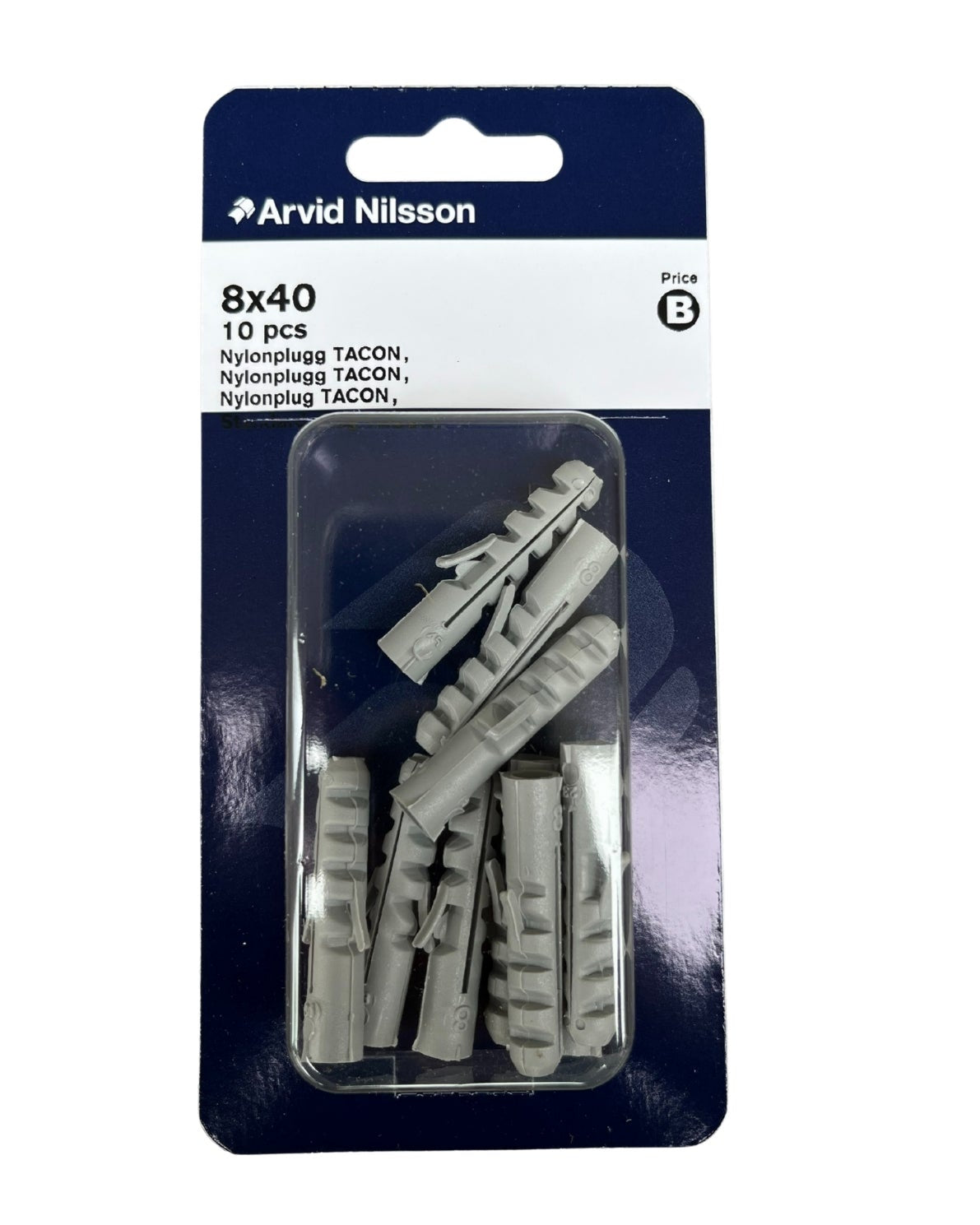 Plug tacon 8X40 nylon 10 Stk