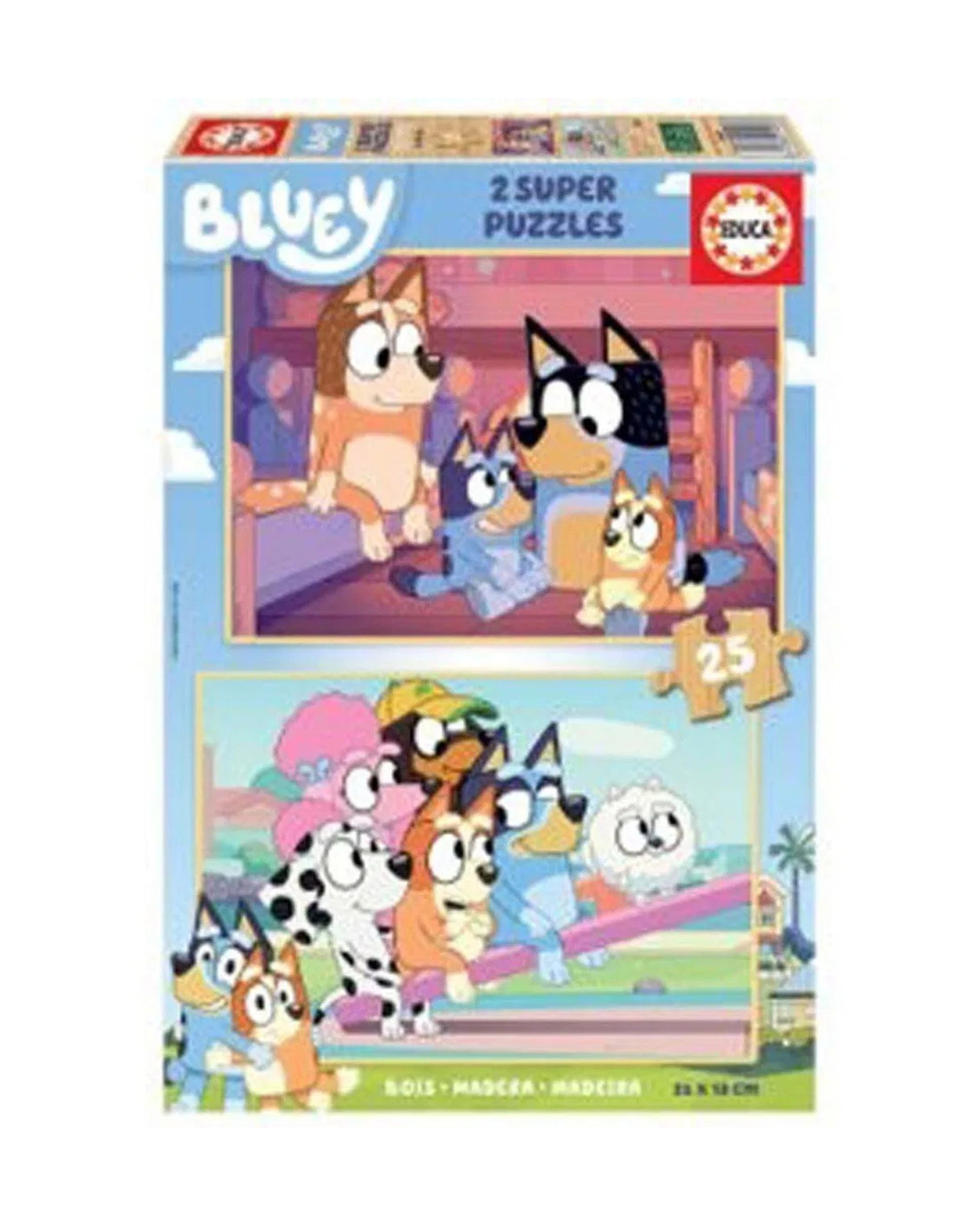 Educa Bluey 2 X 25, Wood