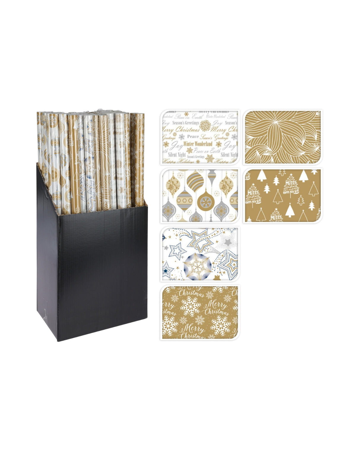 Gavepapir 70x200cm med julemotiv