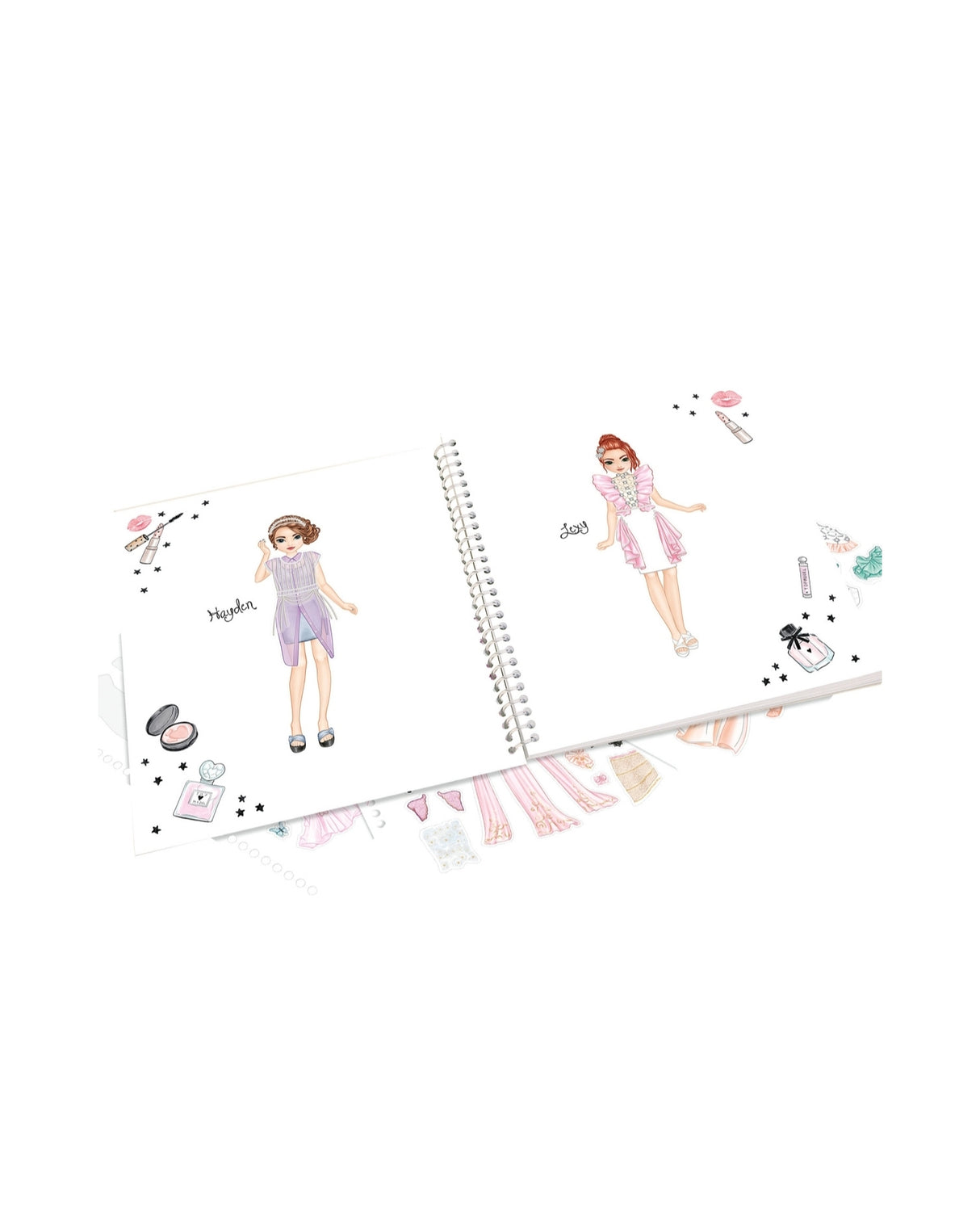 TOPModel Dress Me Up Stickers Malebog GLAM LOOK