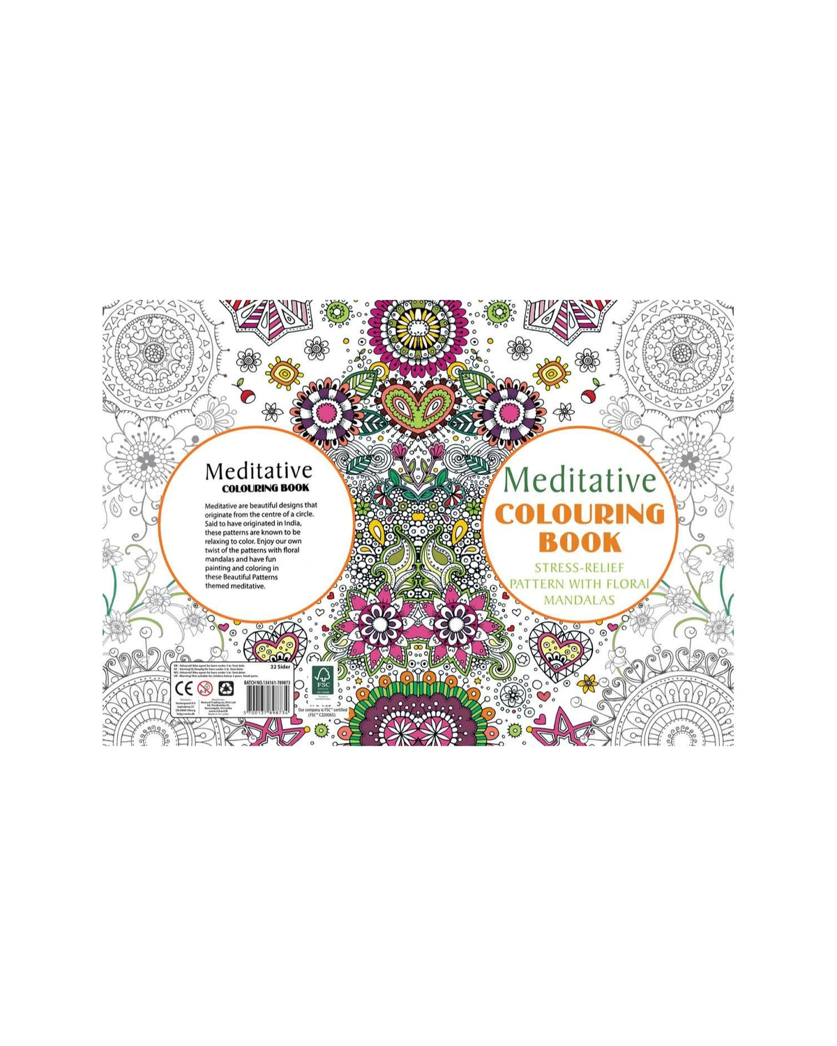 Malebog A4 Meditative 32 sider
