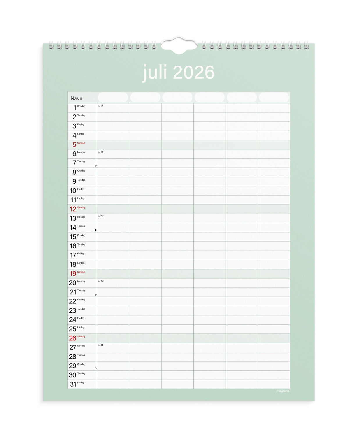 Studie Familiekalender Simply 2026/2027