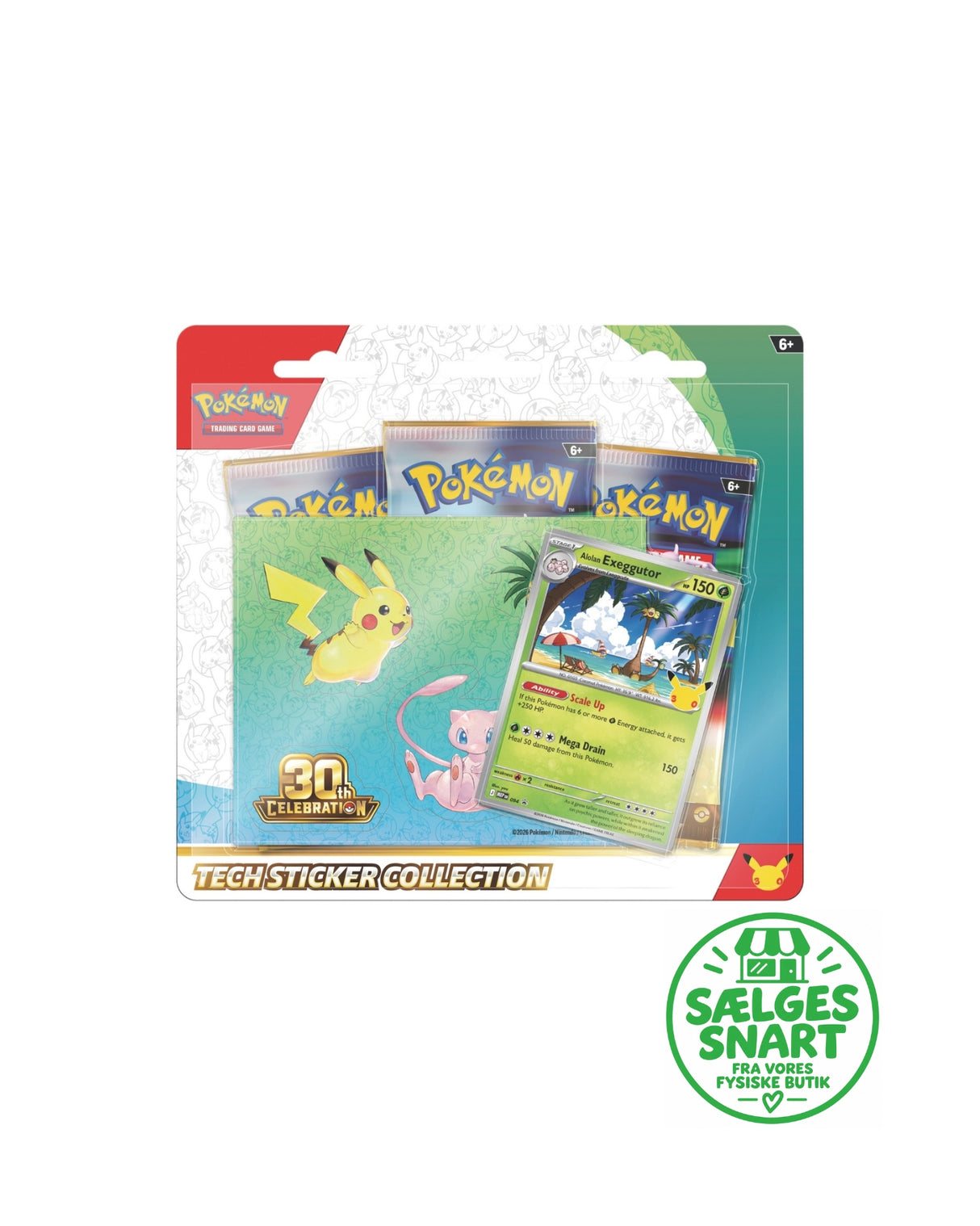 Pokemon Tech Sticker Coll 30th - MAX 1 stk af hver pr kunde