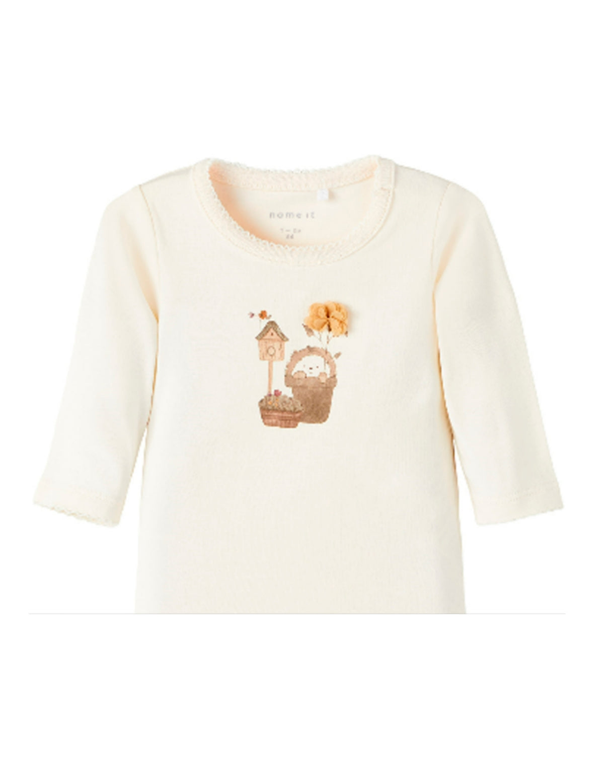 Offwhite - Buttercream - Name it - Langærmet bluse - 13210375