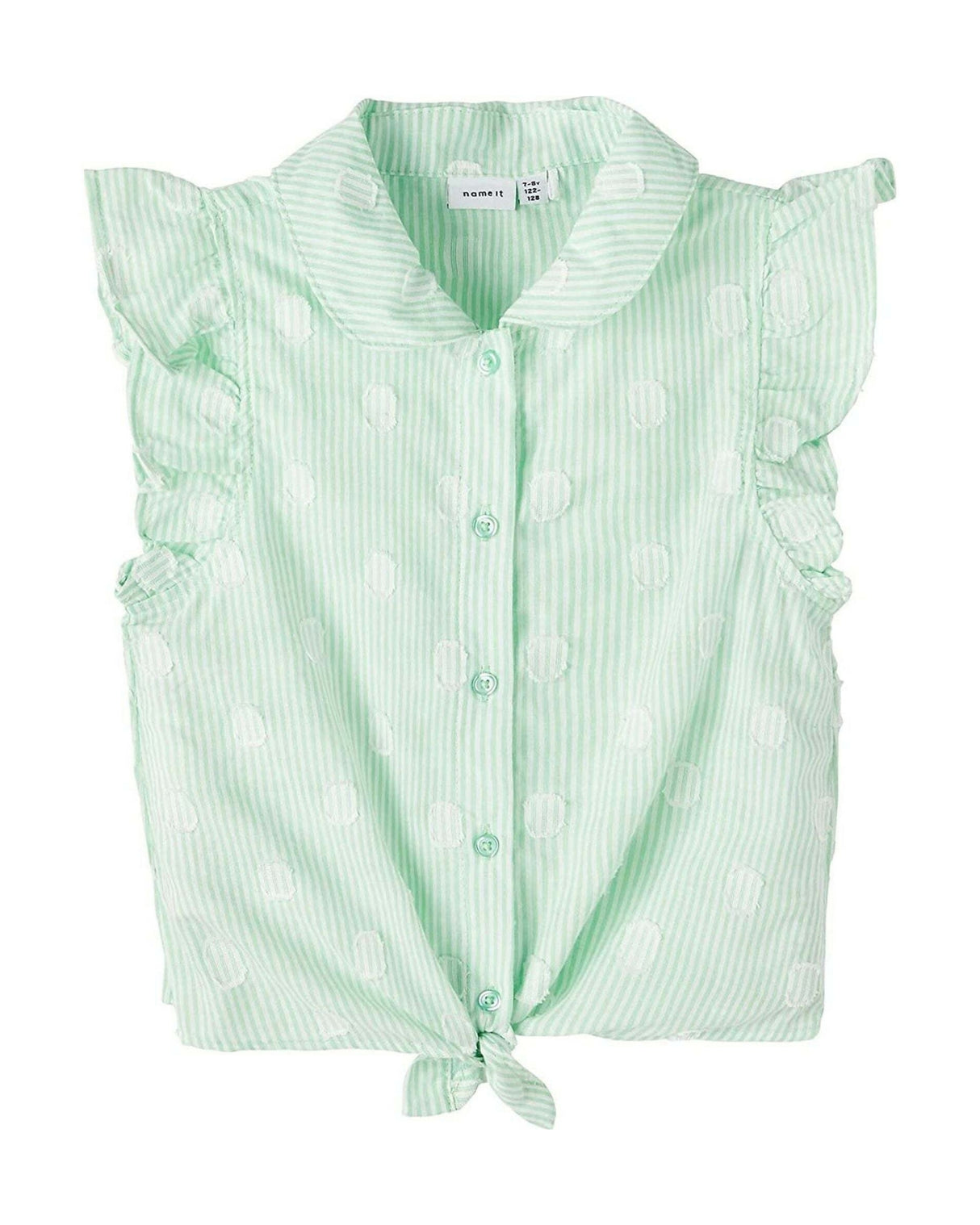 Grøn - green ash - name it - stribet skjorte - 13214132