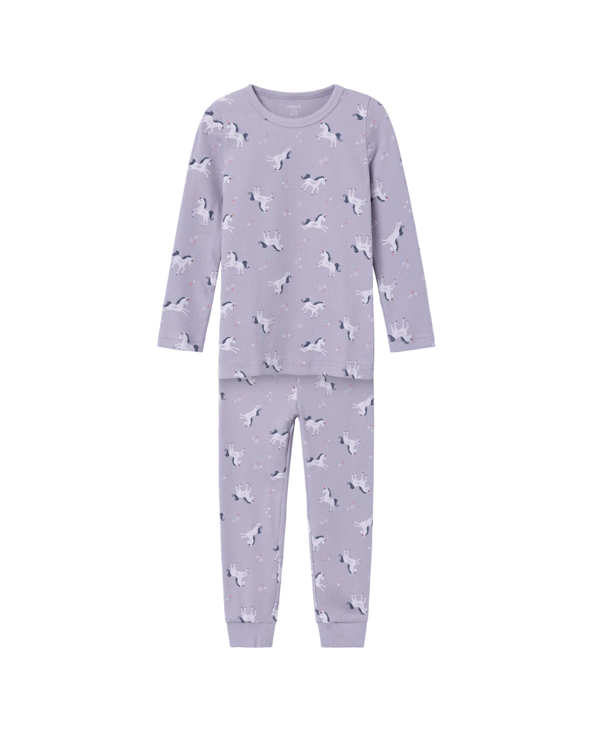 Pink - Pink Lavender - Name it - Pajama set - Rib - Butterflies - 13232976