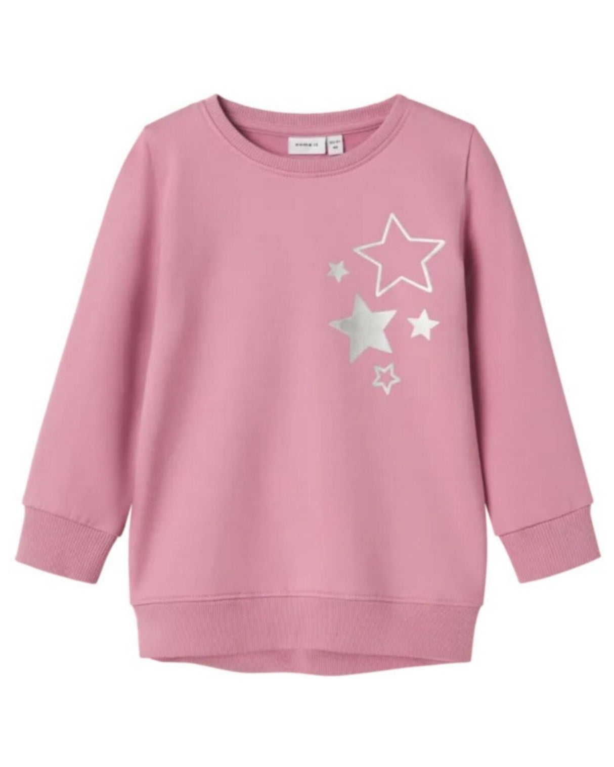 Lyserød - Mauve Orchid - Name it - sweatshirt - stjerner - 13223624