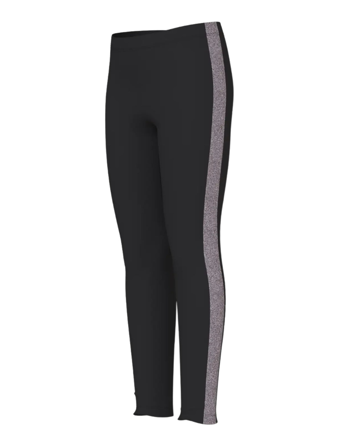 Sort - Black/Corsage - name it - leggings - med glimmer stribe - 13225485