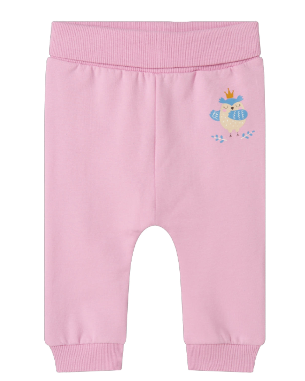 Pink - pastel lavender - Name it - sweat buks med ugle - 13226051