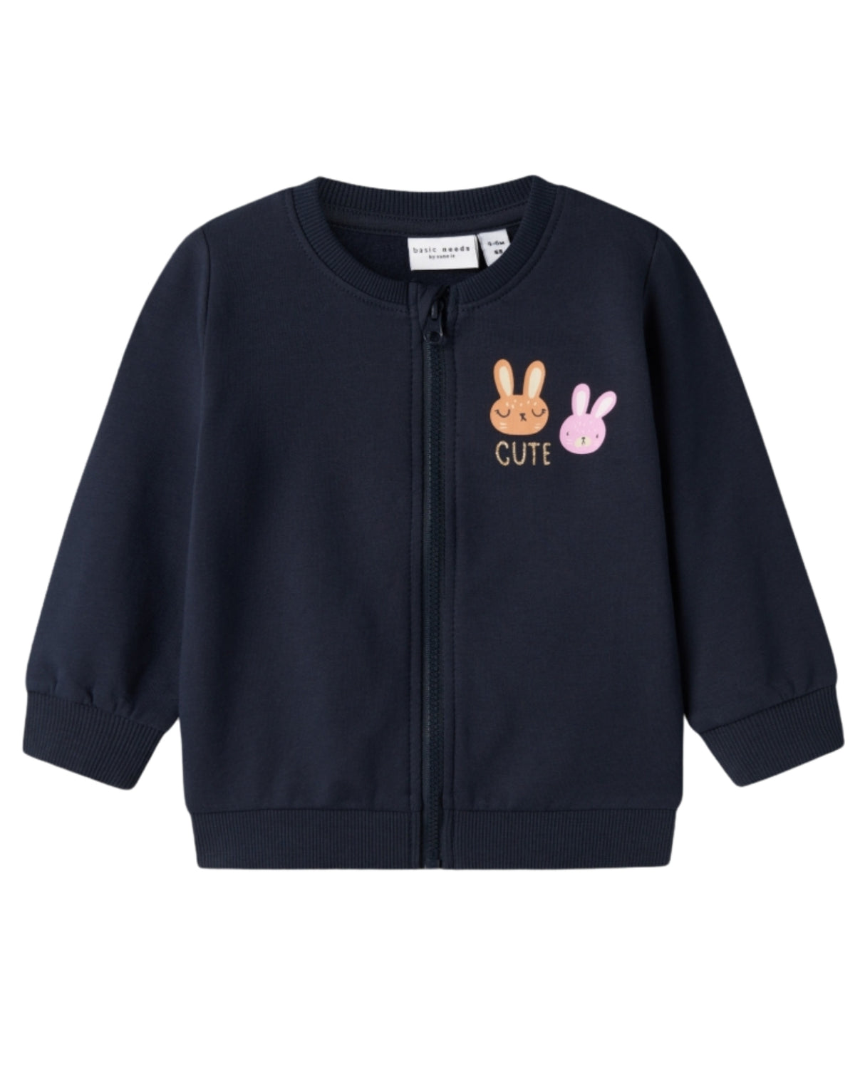 Navy - Dark Sapphire - Name it - zip jacket - flowers - 13226052