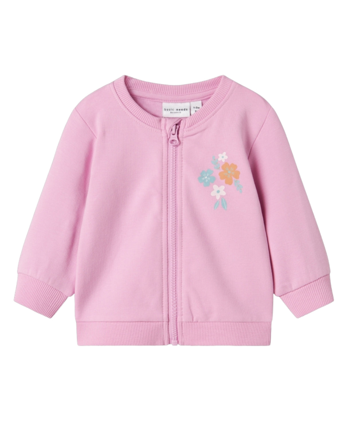 Lyserød - Pastel lavender - Name it - lynlås jakke - fugl - 13226052