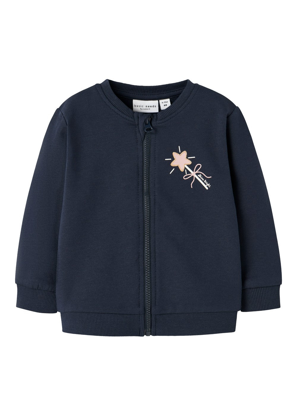 Mørkeblå - Navy Blazer - Name it - Sweatshirt med lynlås - Tryllestav - 13226052