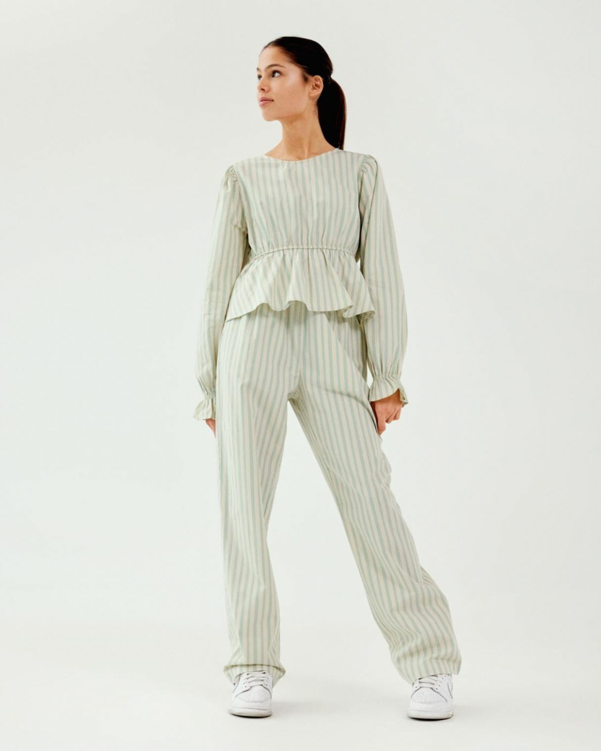 Green - Turtledove Cream - Name it - striped - blouse - 13226202