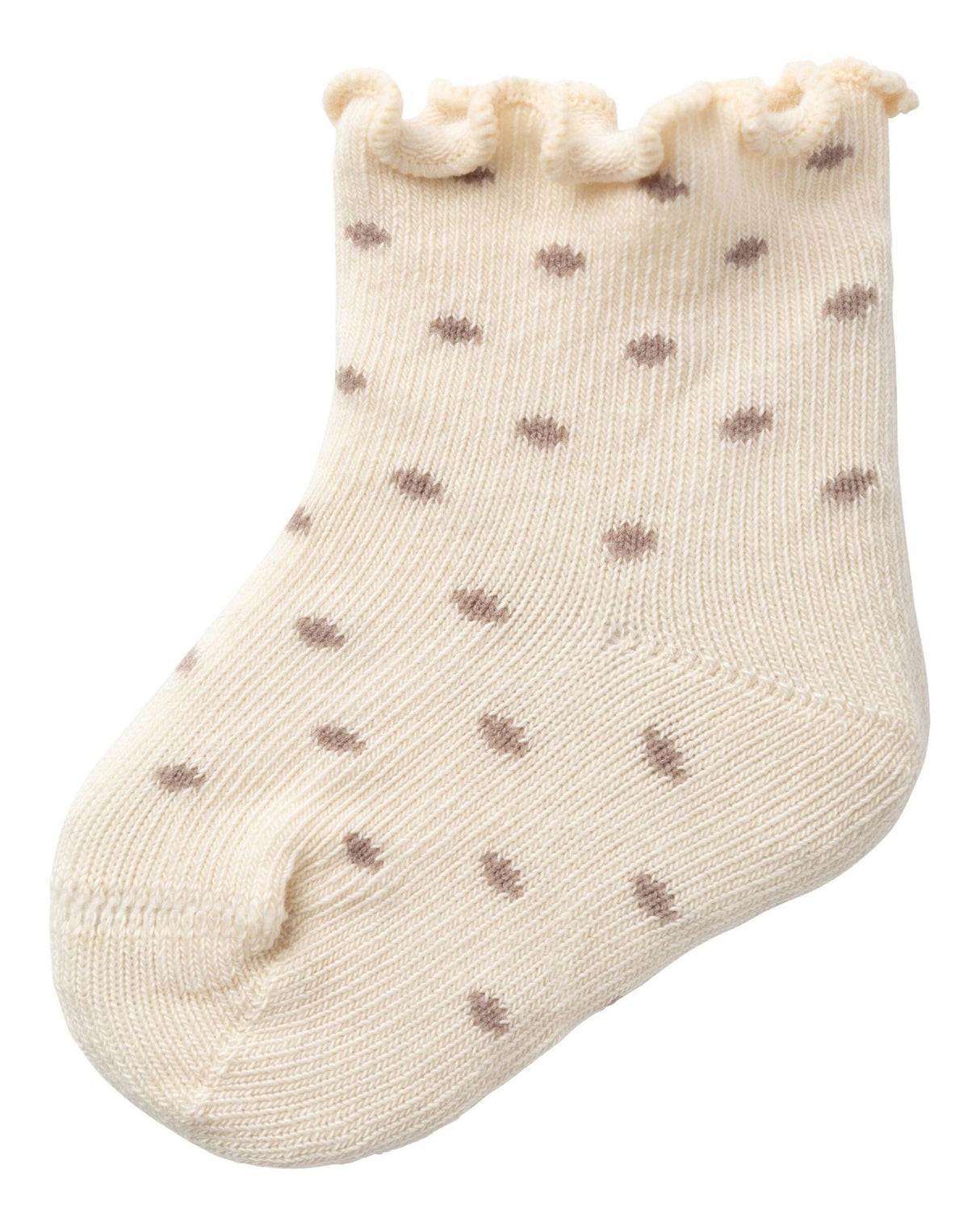 Sand - Birch - Lil'Atelier - Socks - dots - 13227383