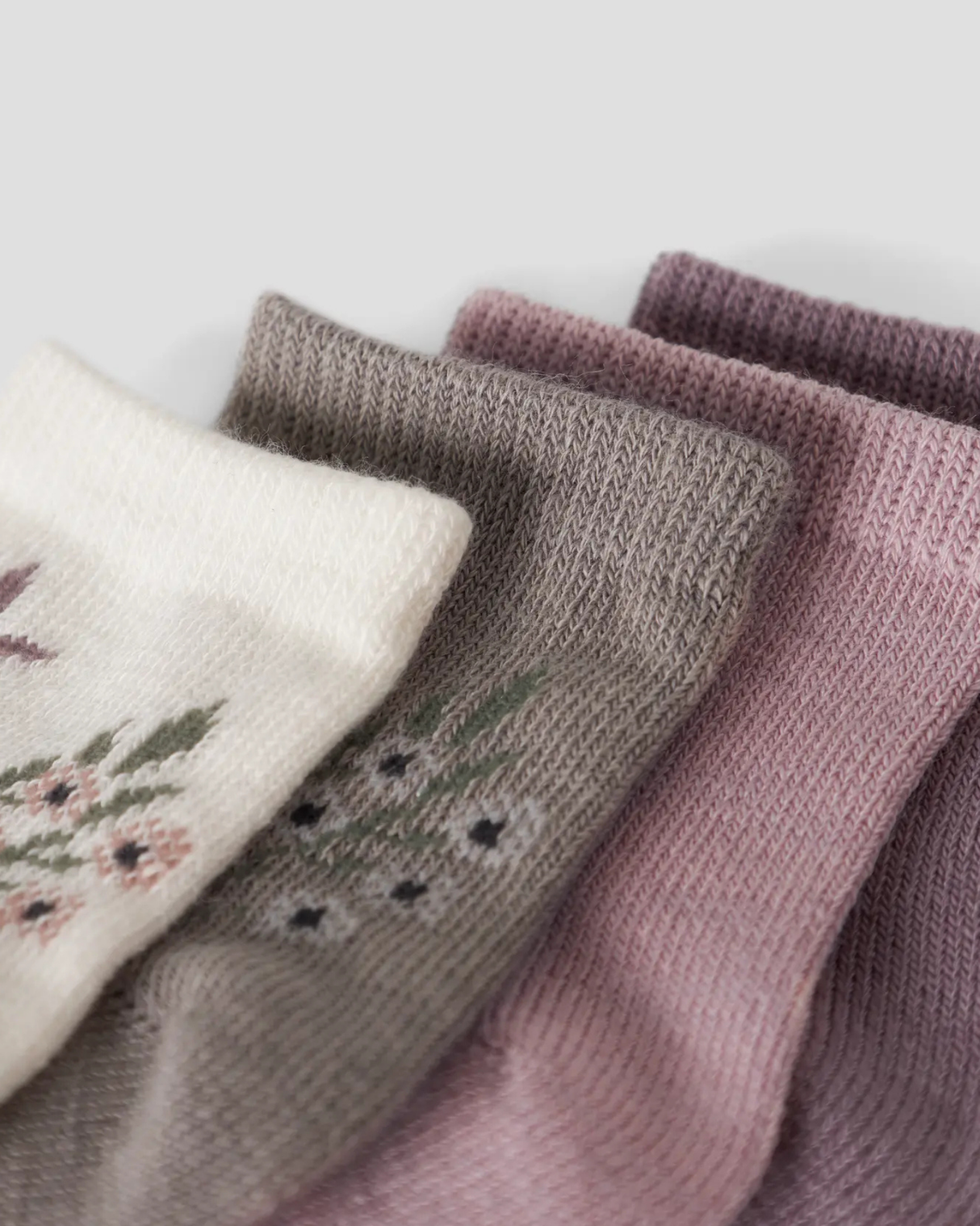 Rosa - Shadow Gray - Name it - Strømper - 4-pak - 13228413