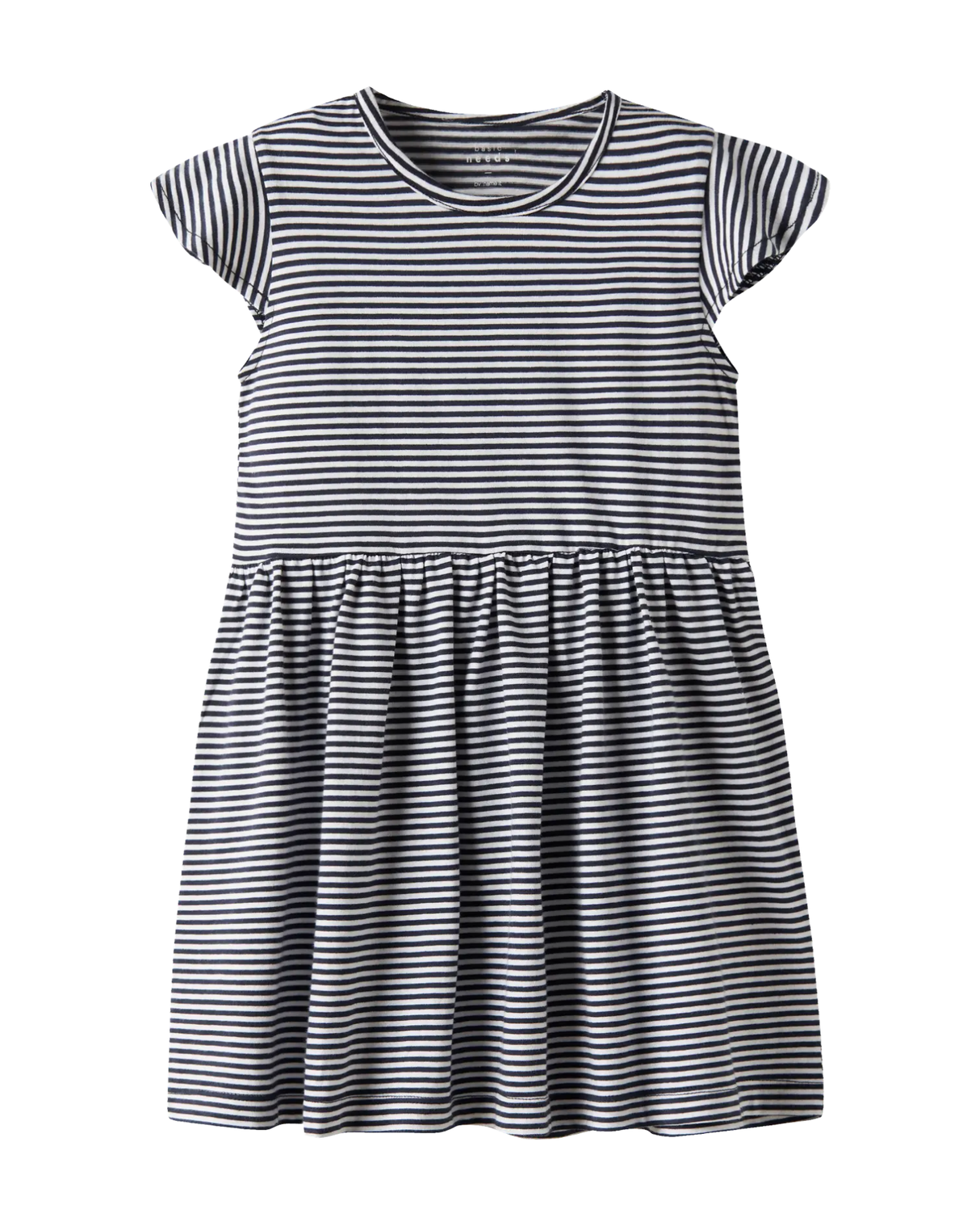 Blå / Hvid - Navy Blazer / Bright White - Name it - Kjole - Strippet - 13230226