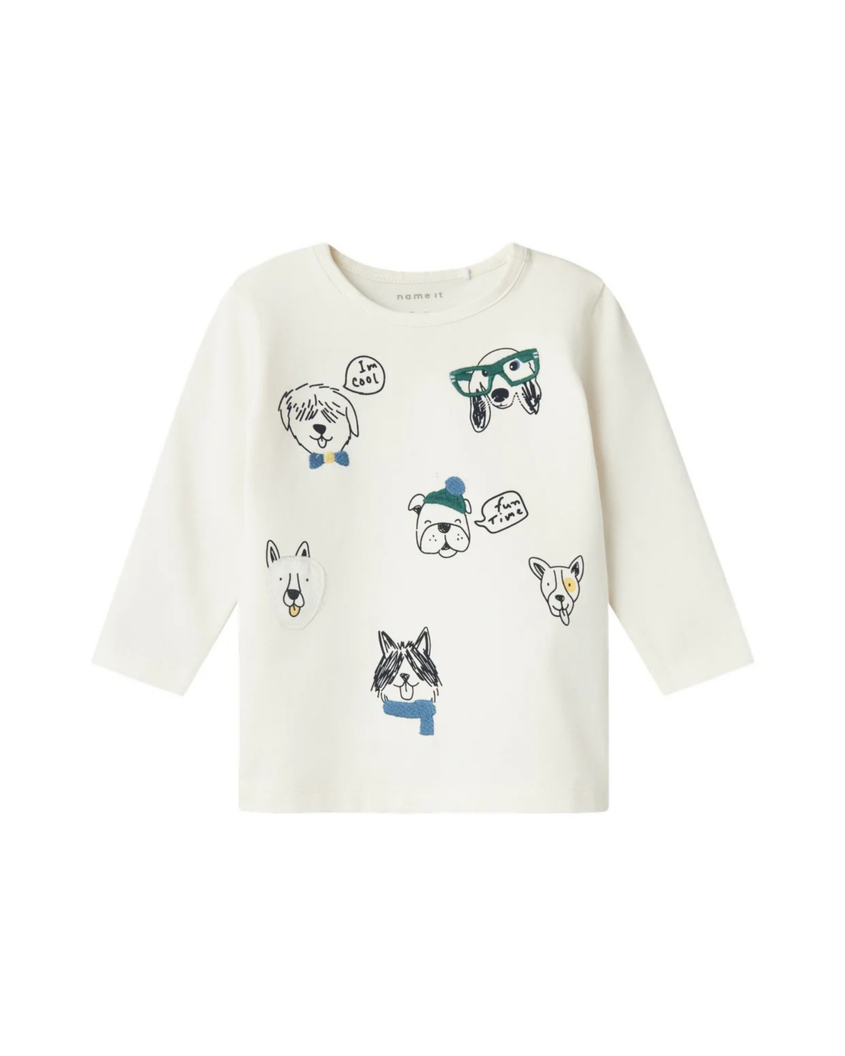 Hvid - Jet Stream - Name it - Bluse - hunde - 13231581