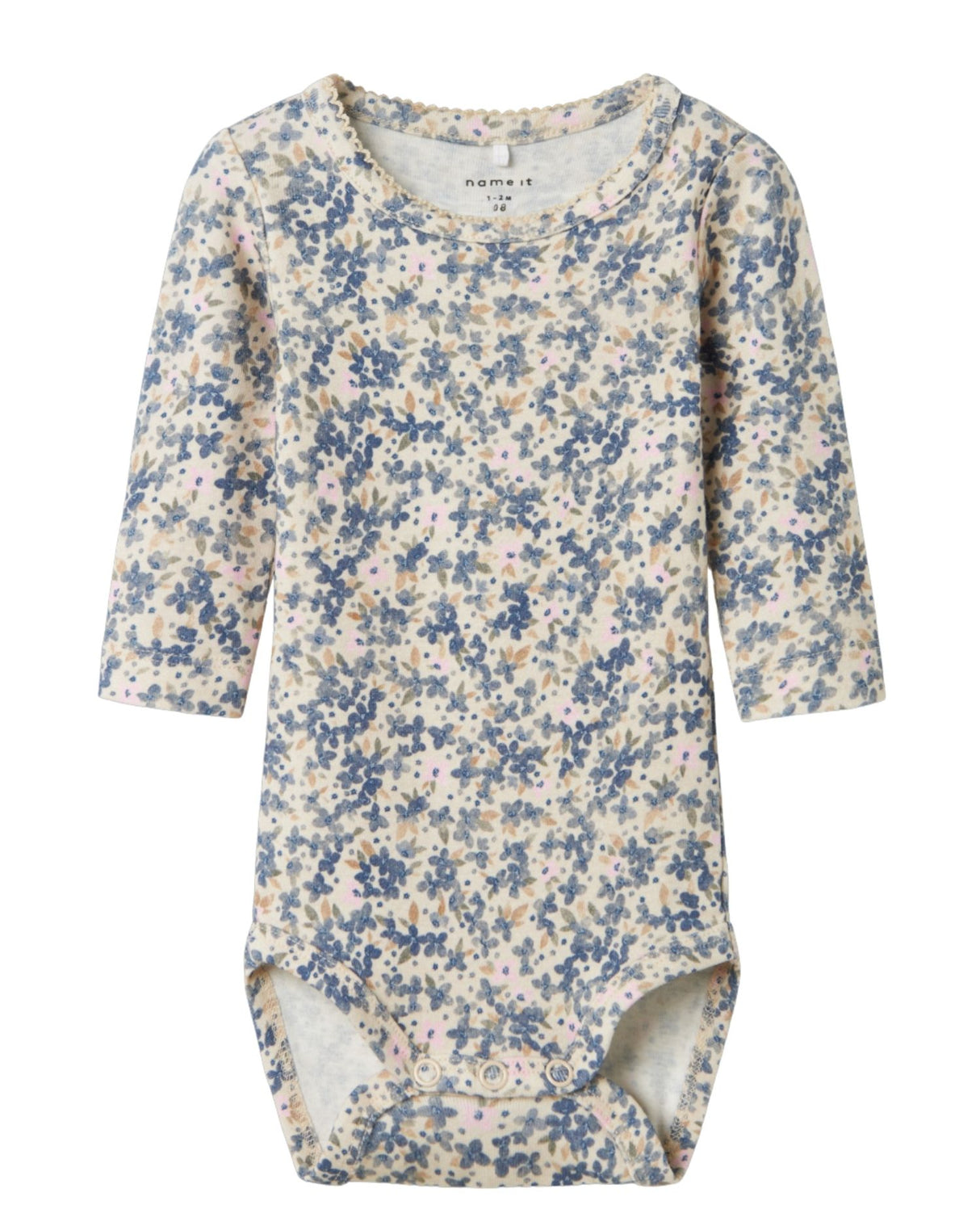 Blå - Summer sand - Name it - body med blomster - 13233398