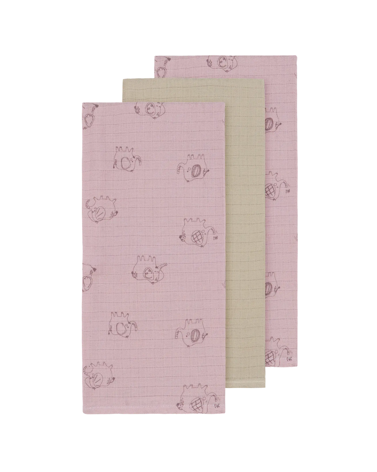 Rosa - Burnished Lilac - Name it - stofbleer 3 pak - 13233509