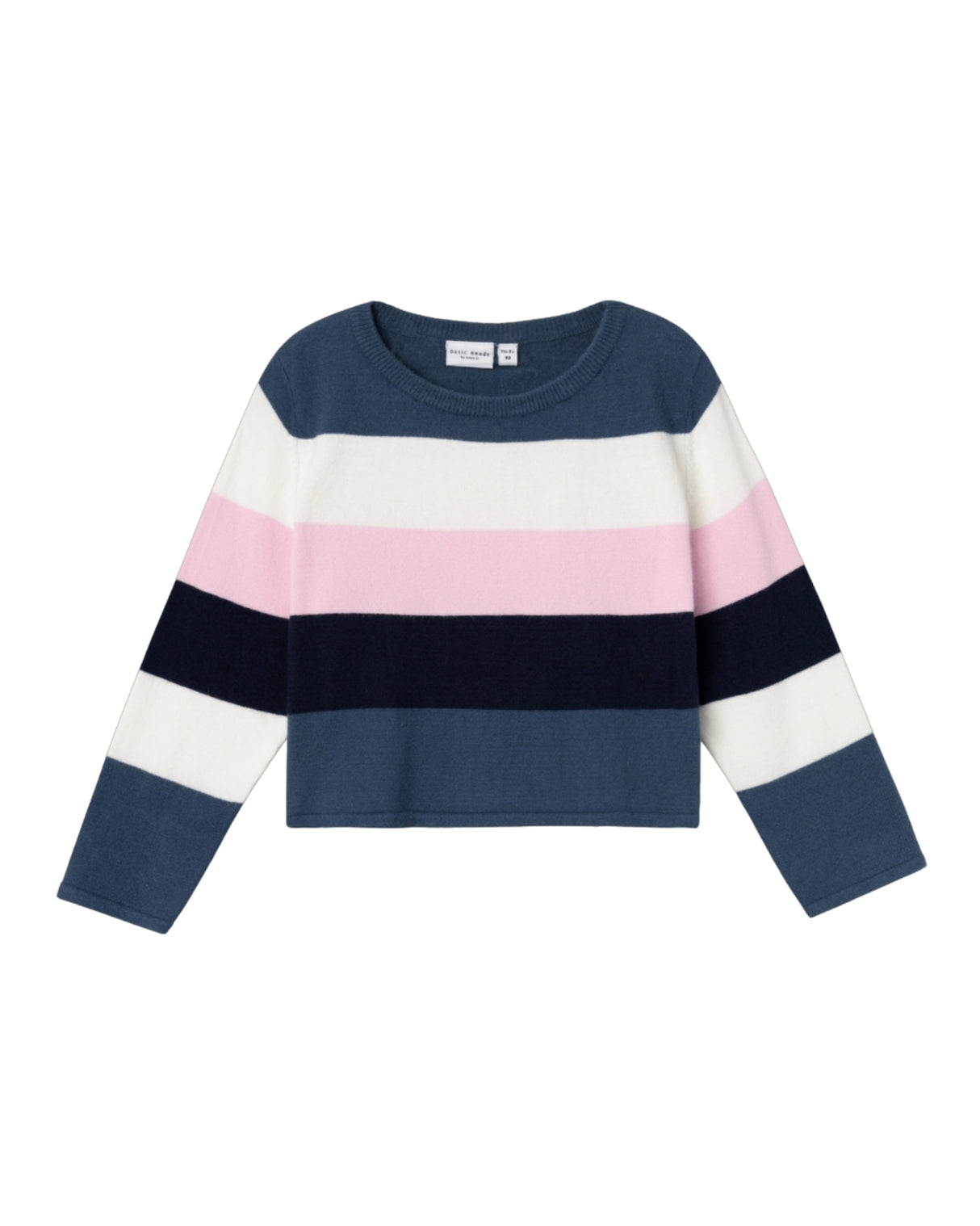 Lyserød/Navy - Dark Denim - Name it - Strik - sweater - 13234414