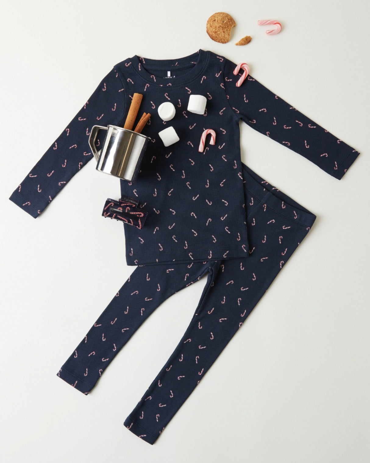 Navy - Dark Sapphire - Name it - Rib - Bluse - Sukkerstokke - 13234537