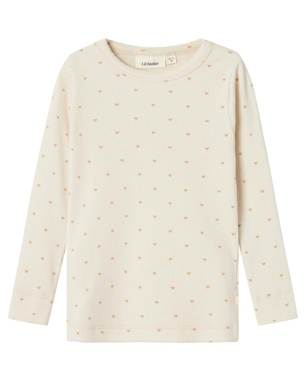 Sand - Turtledove - Lil'Atelier - Blouse - Hearts - Rib - 13235931