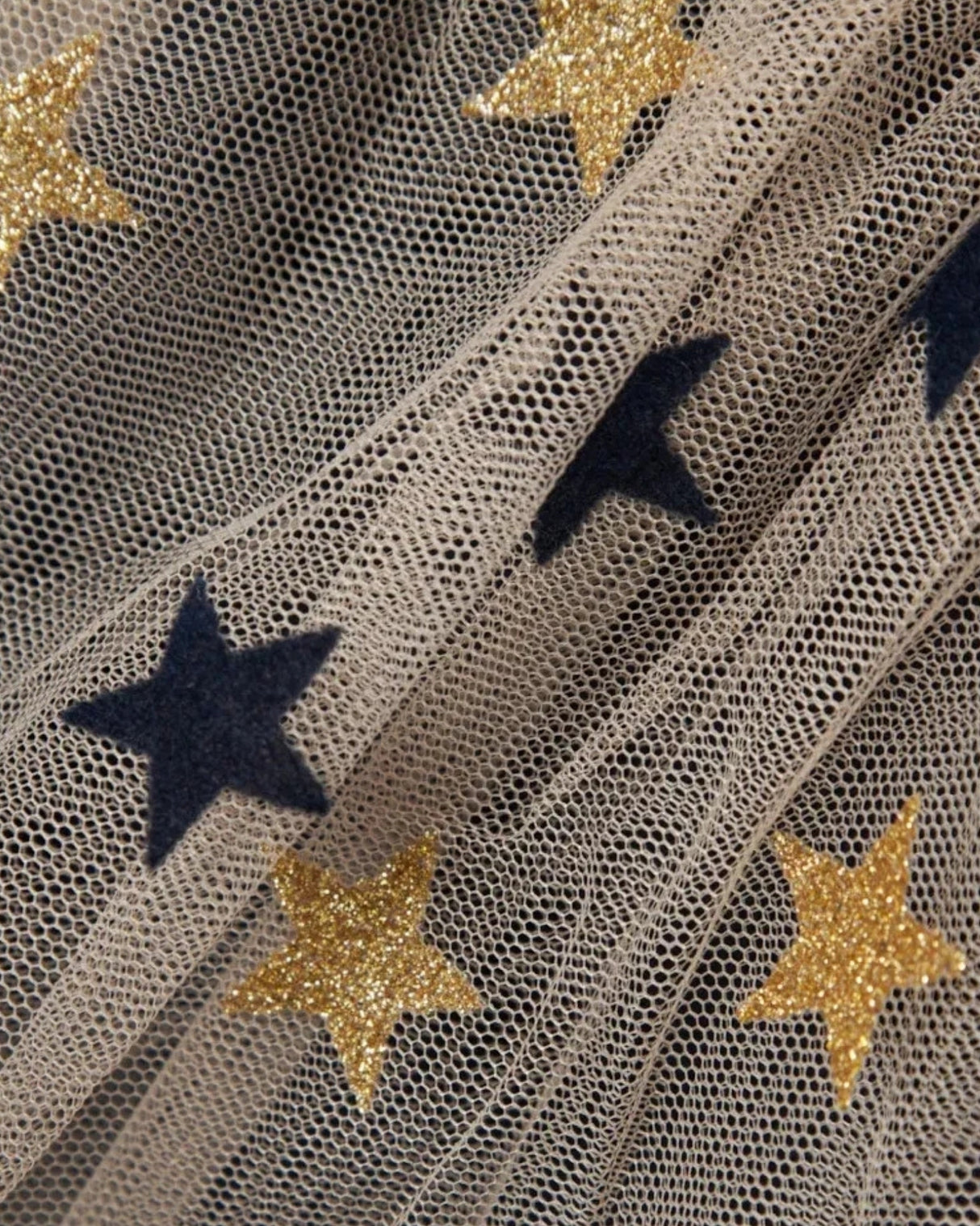 Navy - Dark Sapphire - Name it - Kjole - tylskørt - glimmer stjerner - 13236121