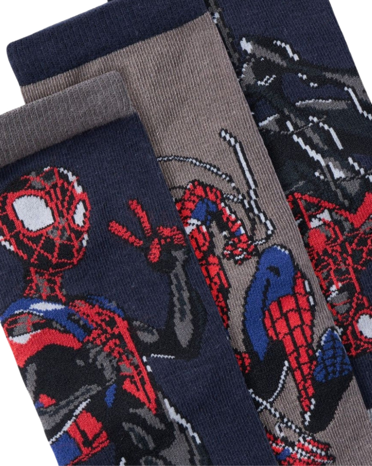 Mørkeblå - 3pak - Dark Sapphire - Name it - Strømper - Spiderman - Marvel - 13236315