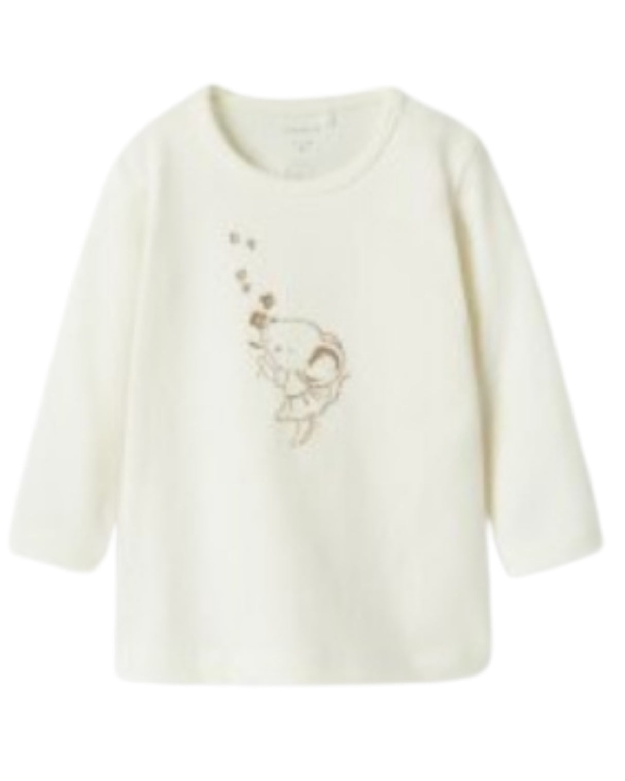 Hvid - Cloud Dancer - Name it - Langærmet bluse - mus - 13238200