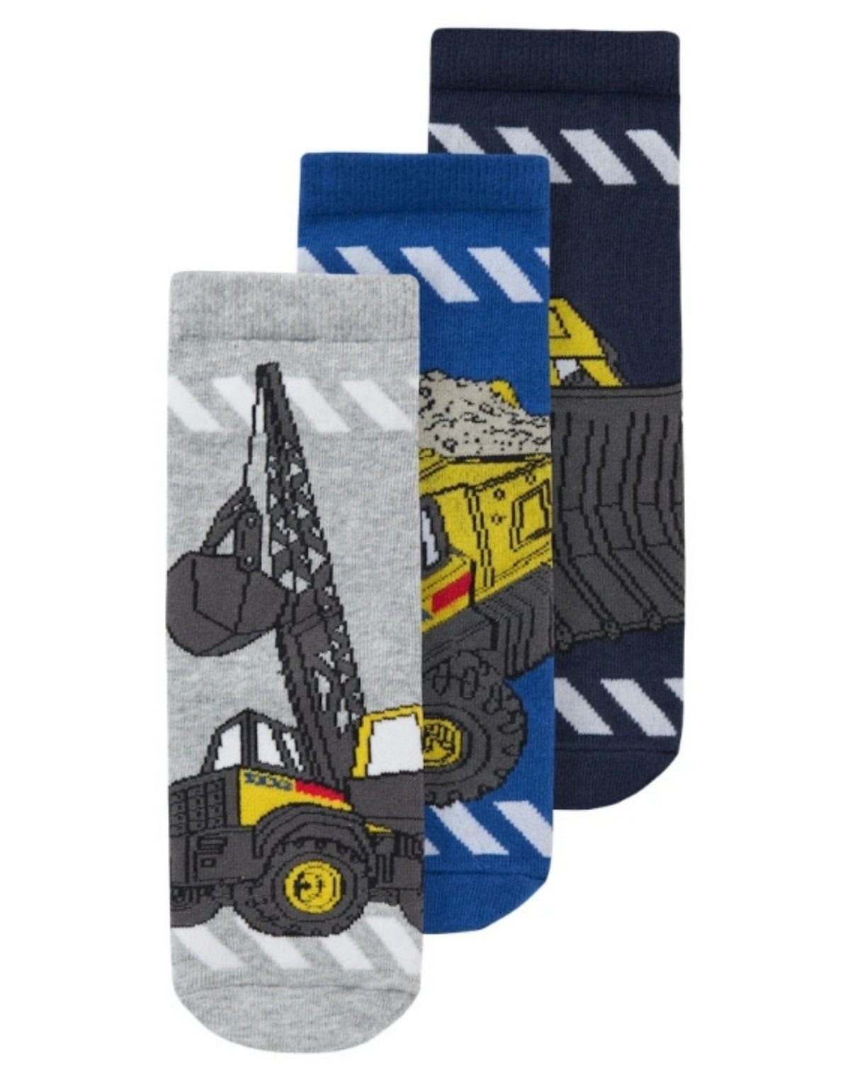 Mørkeblå - 3pak - Navy - Tonka - Strømper - Gravko - Traktor - 13238405