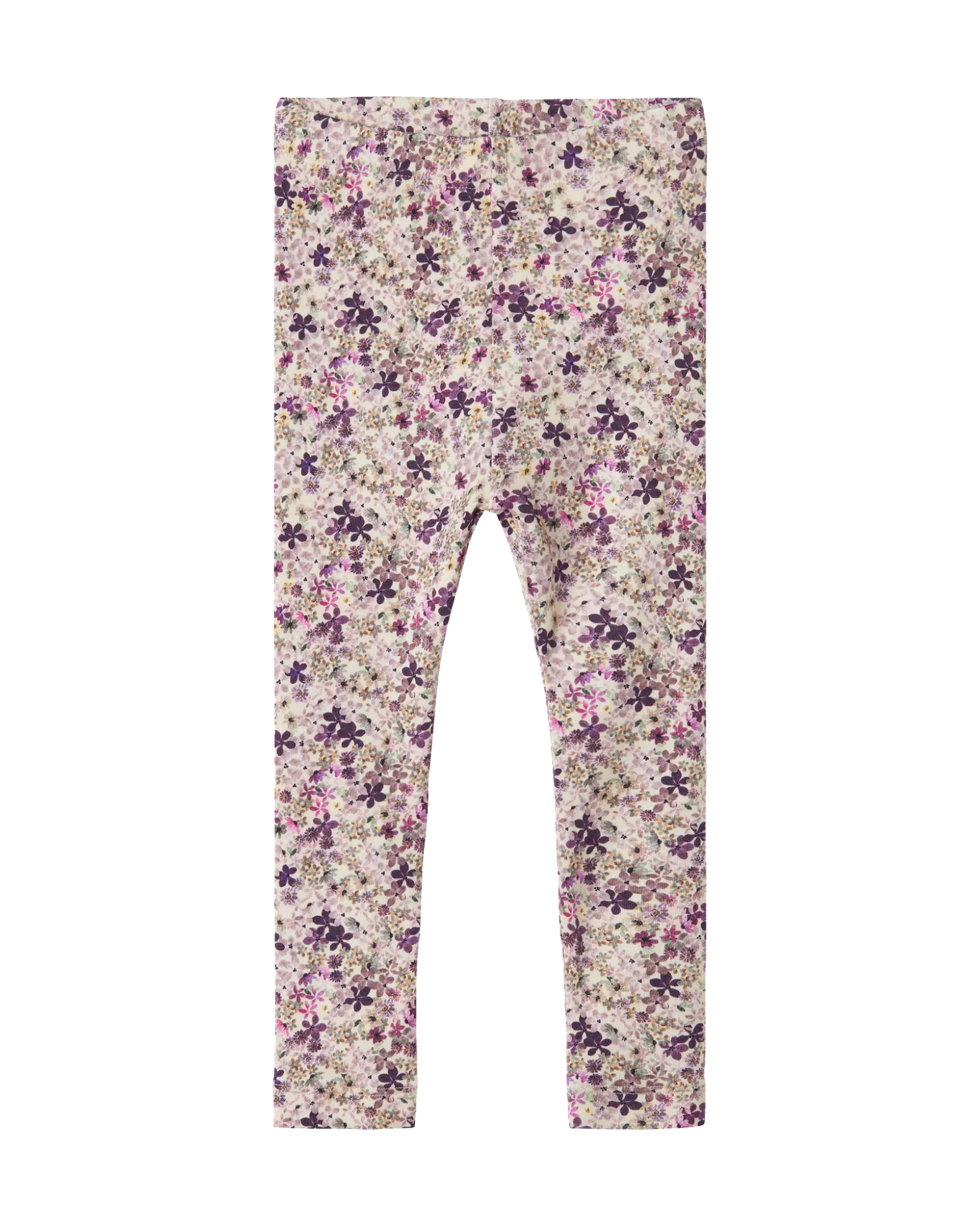 Cream / Lilla - Buttercream - Leggings - Name it - blomstermønster - 13239310