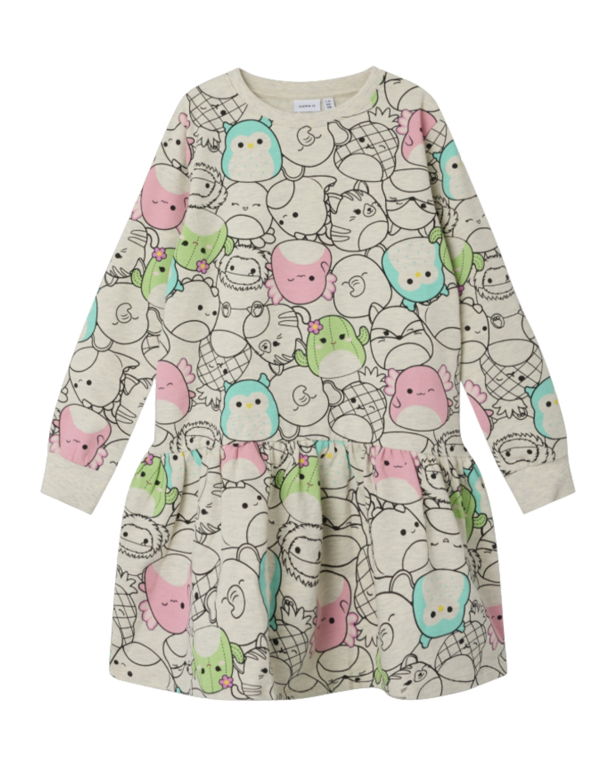 Lysegrå - Peyote Melange - Name it - Kjole - SQUISHMALLOWS - 13239348