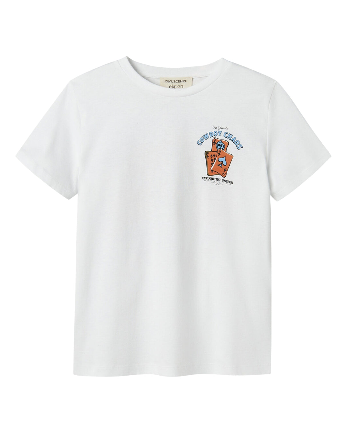 Hvid - Cloud dancer - Name it - tshirt - motiv på ryggen - 13239600
