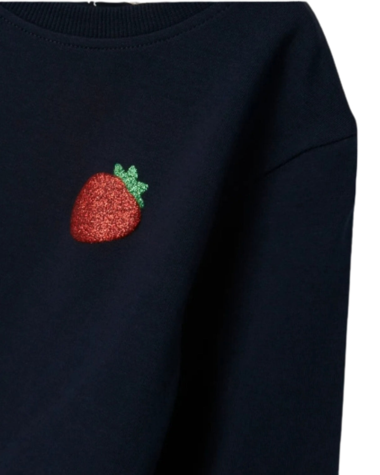 Navy - Dark Sapphire - Name it - langærmet - bluse - kirsebær - 13239726