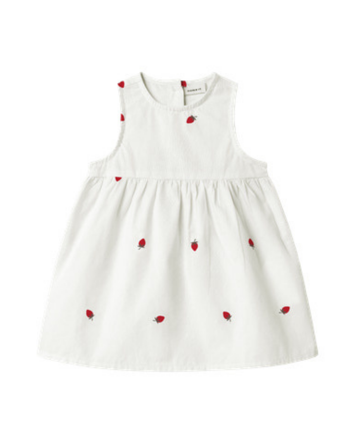 Hvid - bright white - Name it - Kjole med jordbær - 13240054