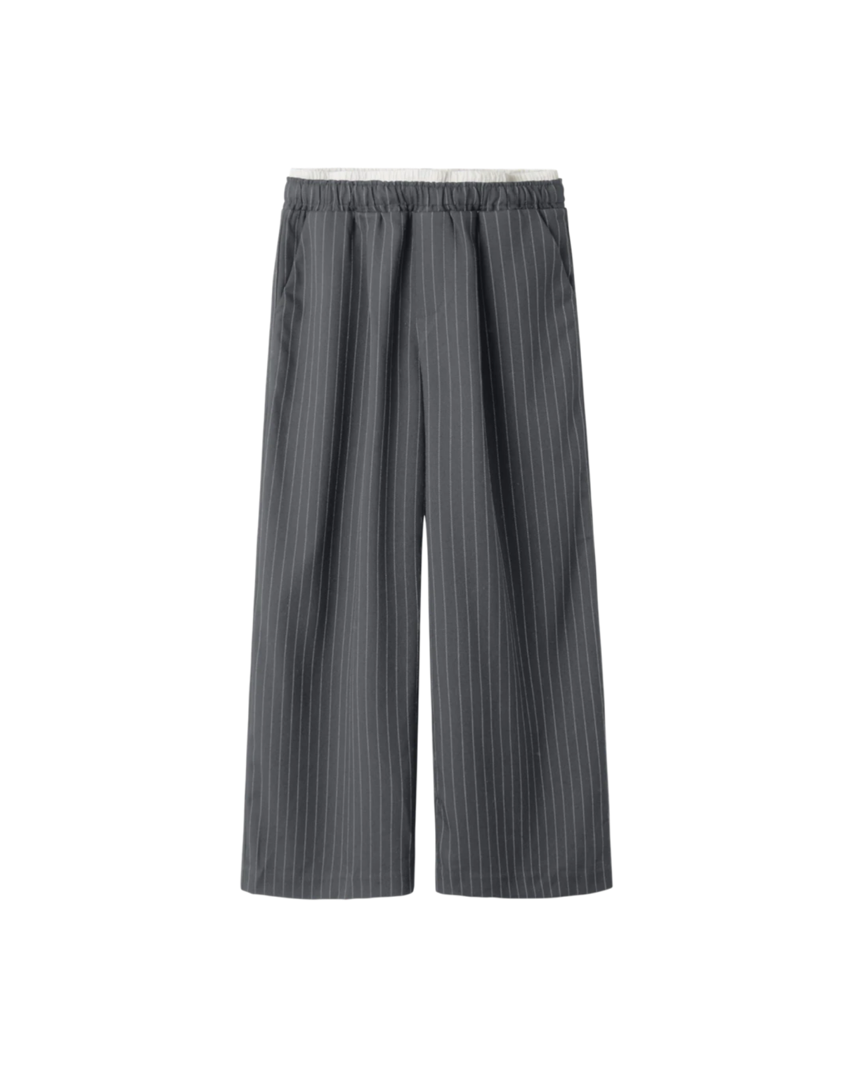 Black - Name it - trousers with white stripes - 13240352