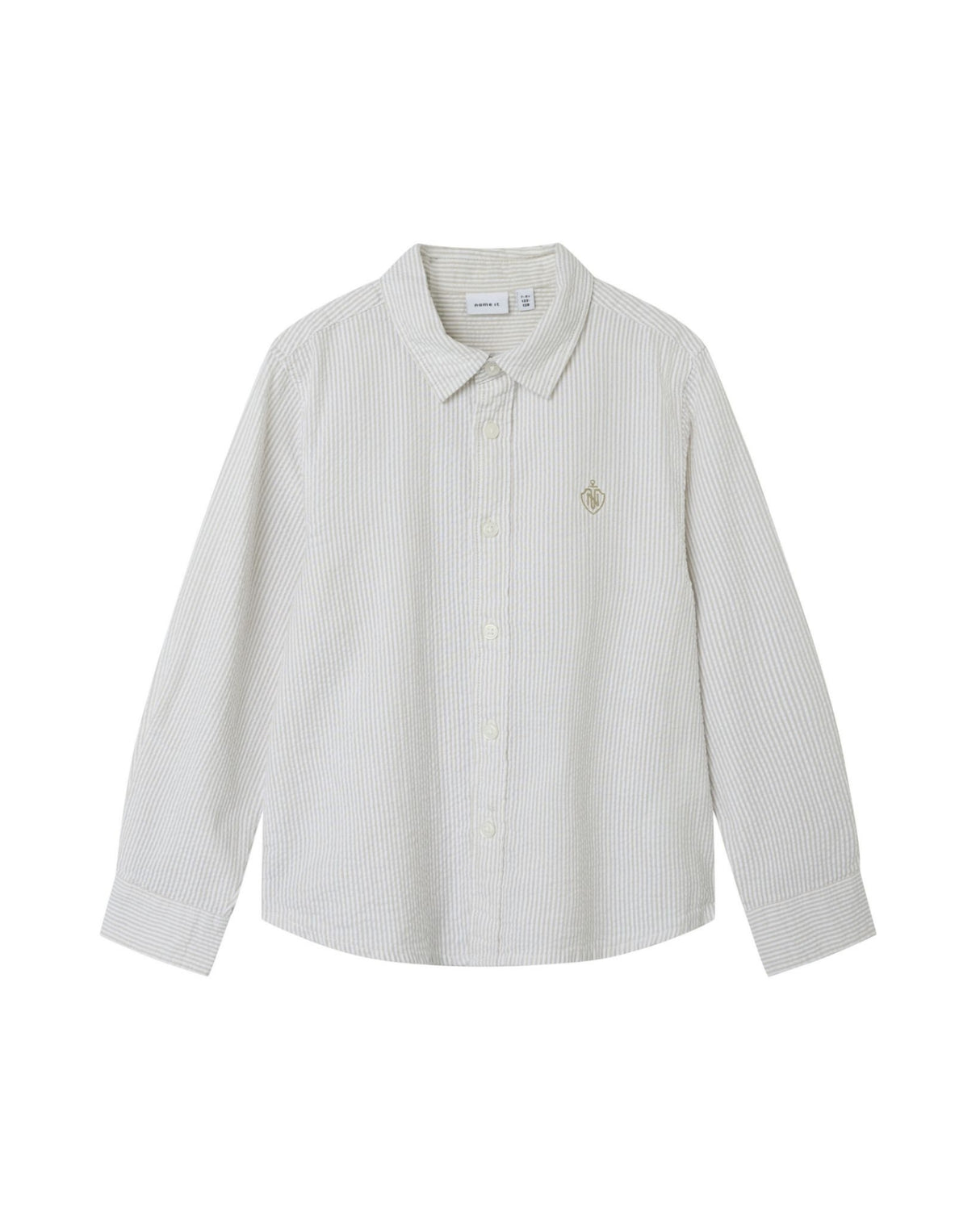 Sand - Pure Cashmere - Bright White - Name it - Skjorte - Striber - 13240536