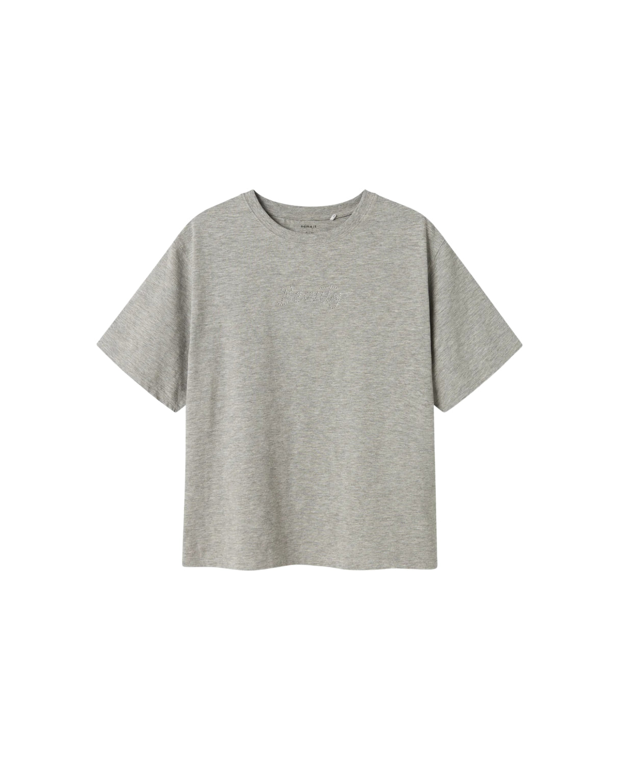 Grå - Grey melange - Name it - T-shirt - 13240655